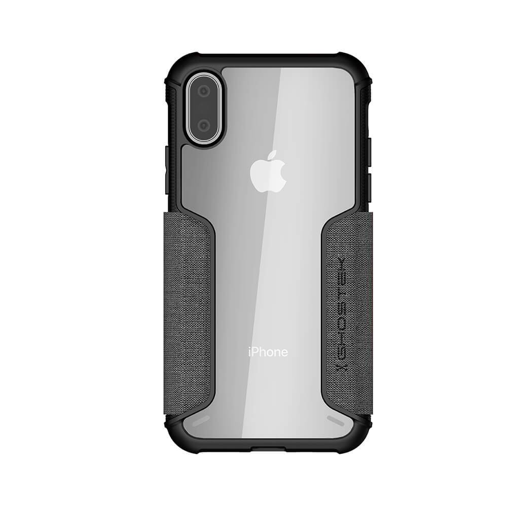 iPhone Xs Case, Ghostek Exec 3 Series for iPhone Xs / iPhone Pro Protective Wallet Case [Gray] - PunkCase NZ
