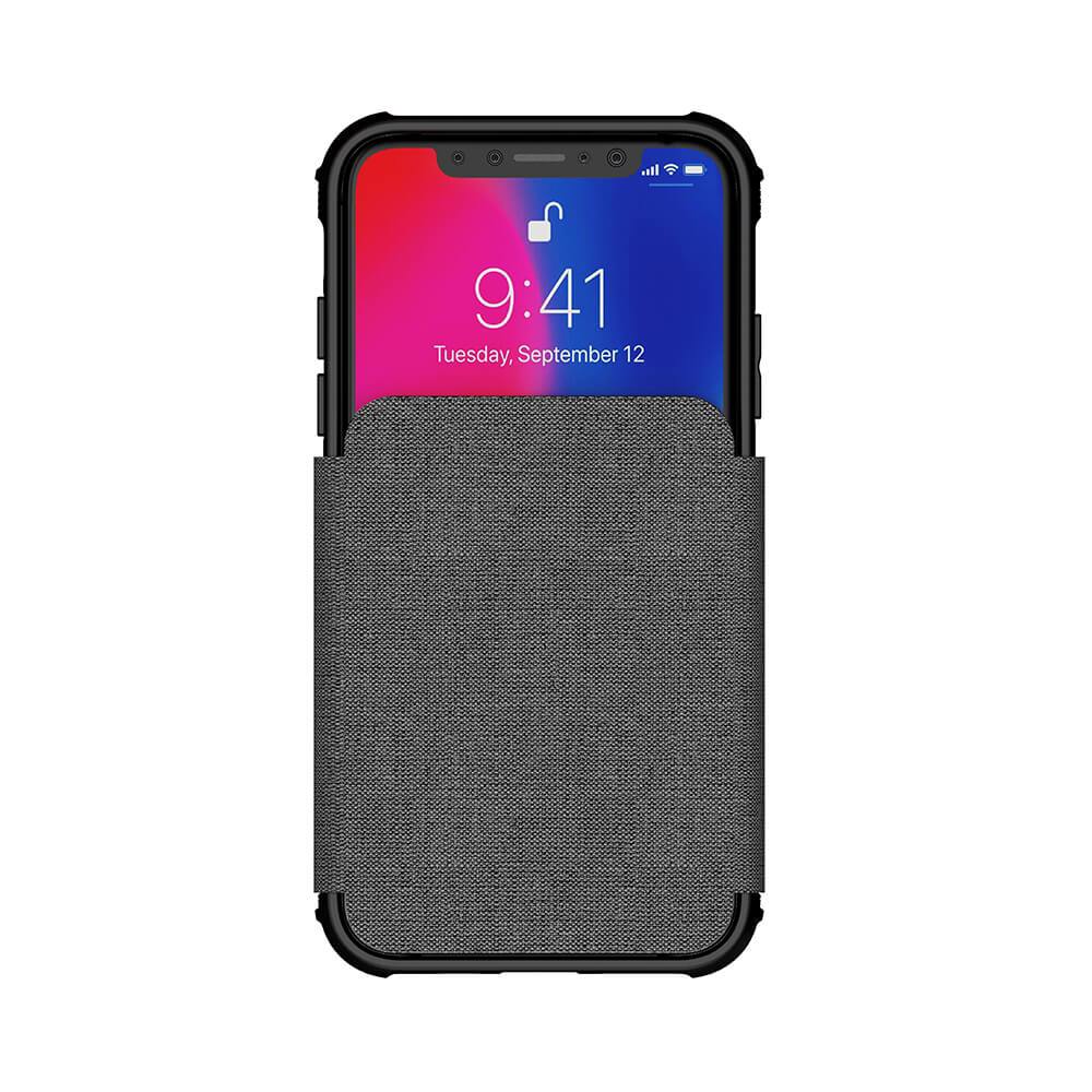 iPhone Xs Case, Ghostek Exec 3 Series for iPhone Xs / iPhone Pro Protective Wallet Case [Gray] - PunkCase NZ