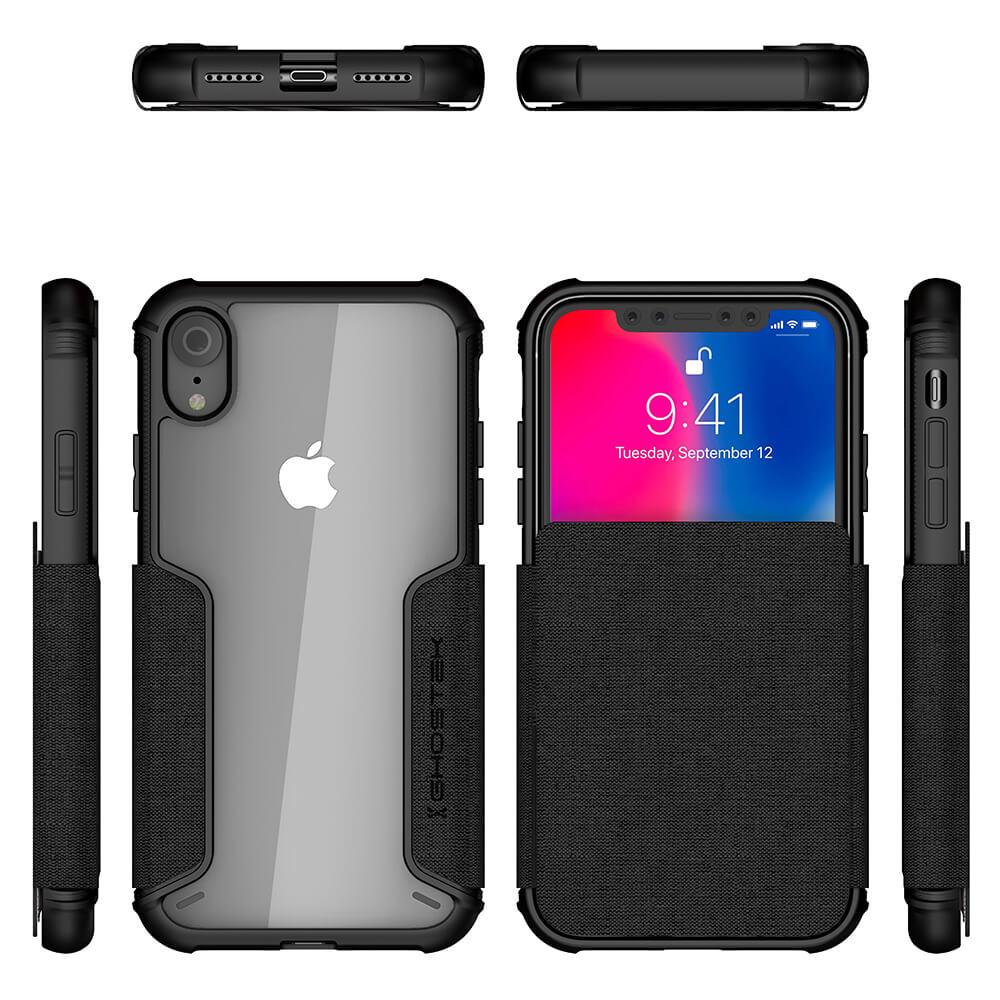 iPhone Xr Case, Ghostek Exec 3 Series for iPhone Xr / iPhone Pro Protective Wallet Case [BLACK] - PunkCase NZ