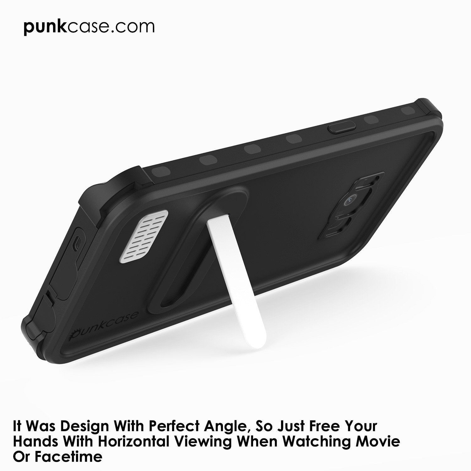 Protector [PURPLE]Galaxy S8 Waterproof Case, Punkcase [KickStud Series] [Slim Fit] [IP68 Certified] [Shockproof] [Snowproof] Armor Cover [Black] - PunkCase NZ