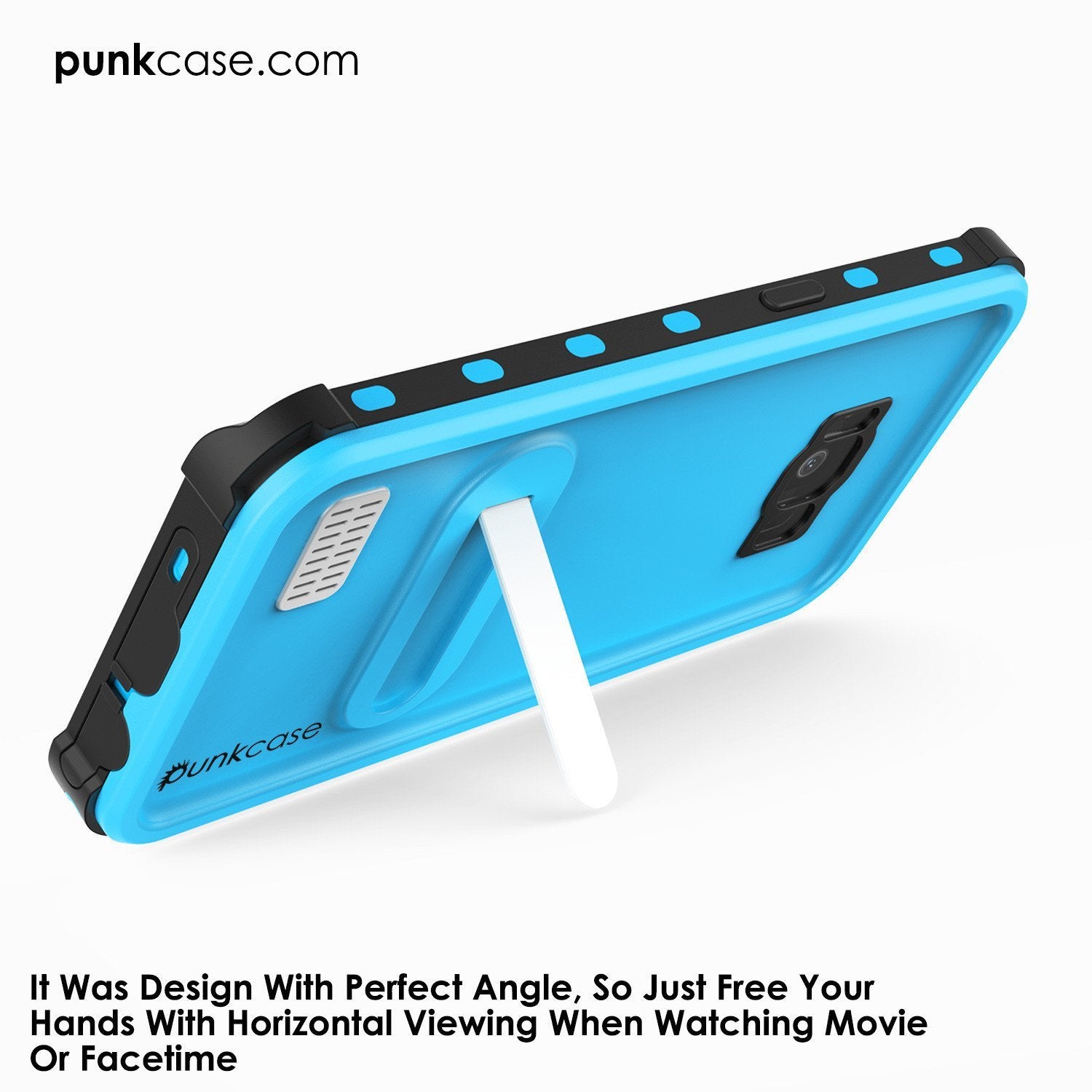 Protector [PURPLE]Galaxy S8 Waterproof Case, Punkcase [KickStud Series] [Slim Fit] [IP68 Certified] [Shockproof] [Snowproof] Armor Cover [Light Blue] - PunkCase NZ