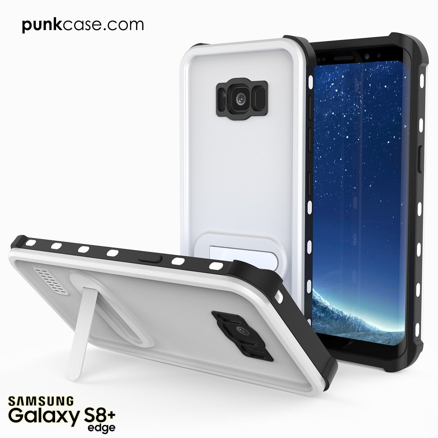 Galaxy S8 Plus Waterproof Case, Punkcase KickStud White Series [Slim Fit] [IP68 Certified] [Shockproof] [Snowproof] Armor Cover. - PunkCase NZ