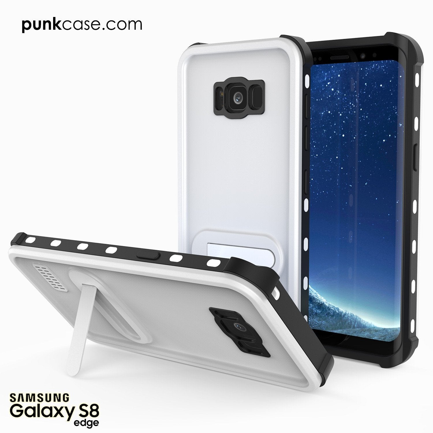 Protector [White]Galaxy S8 Waterproof Case, Punkcase [KickStud Series] [Slim Fit] [IP68 Certified] [Shockproof] [Snowproof] Armor Cover [Teal] - PunkCase NZ