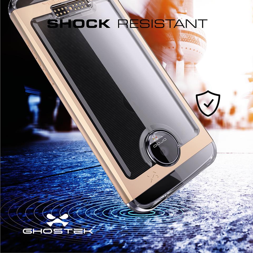 Motorola Moto Z Force Case, Ghostek Cloak 2.0 Pink Series w/ Screen Protector | Aluminum Frame - PunkCase NZ