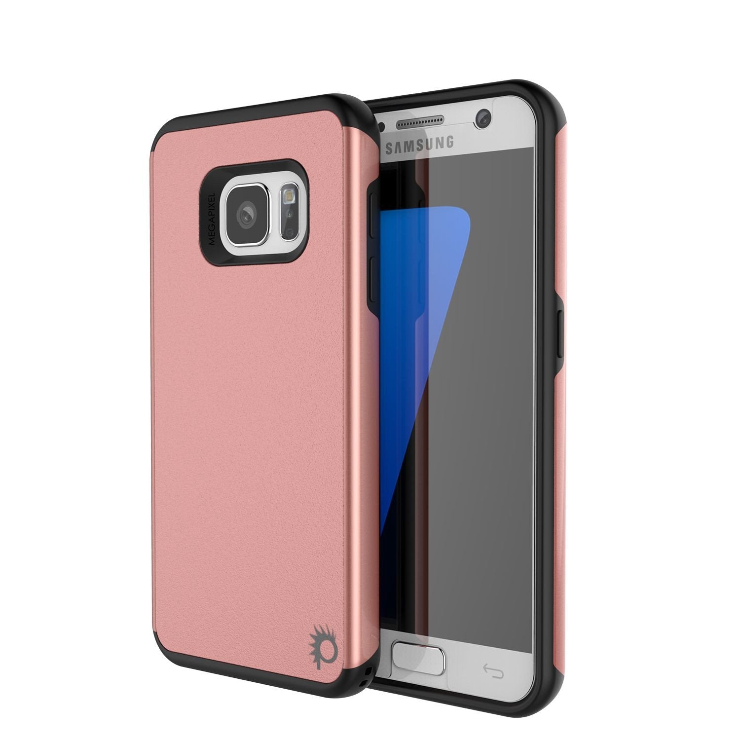 Galaxy s7 Case PunkCase Galactic Rose Gold Series Slim Armor Soft Cover Case w/ Tempered Glass - PunkCase NZ