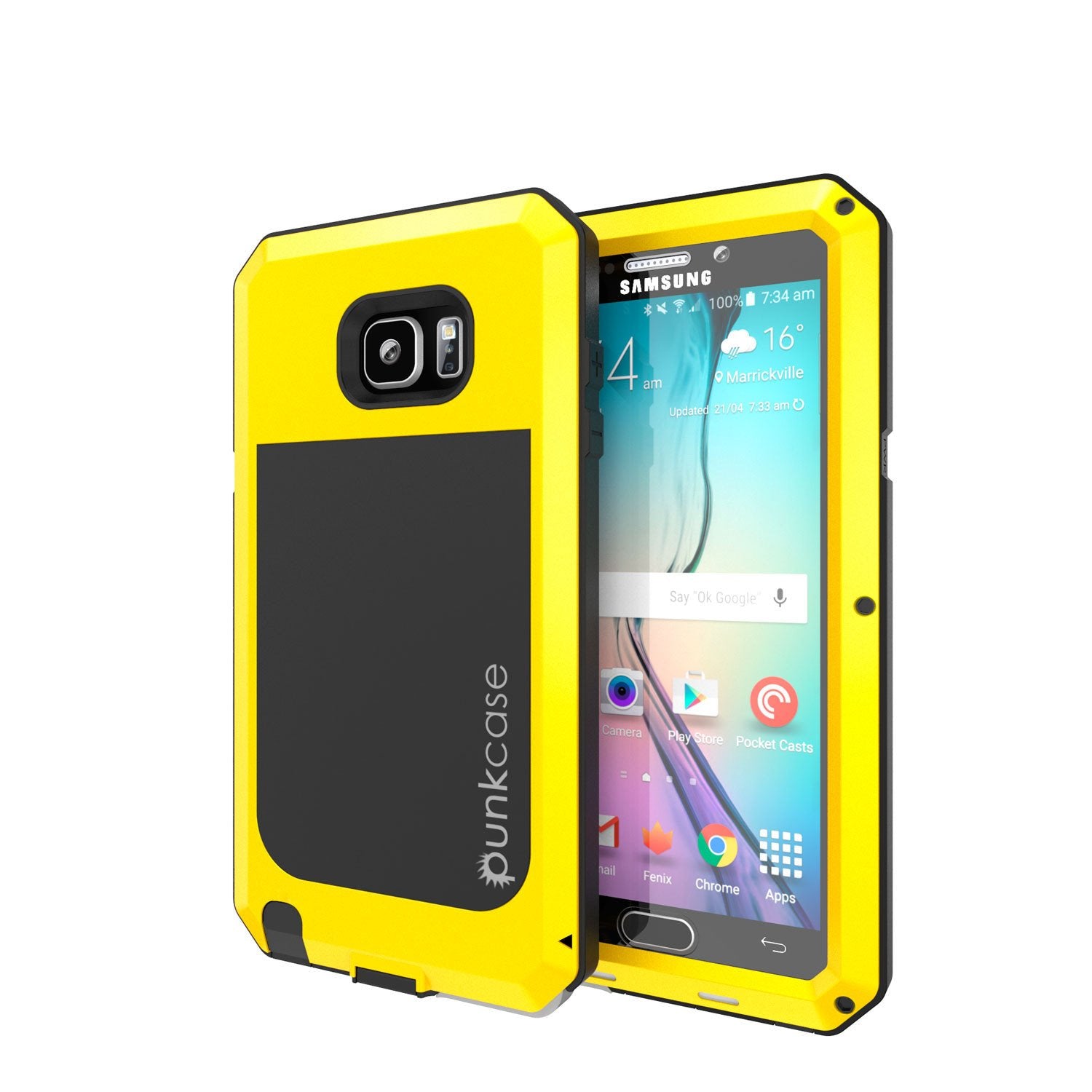 S7 Case, Punkcase® METALLIC Series NEON for Samsung Galaxy S7 W/ TEMPERED GLASS | Aluminum Frame - PunkCase NZ