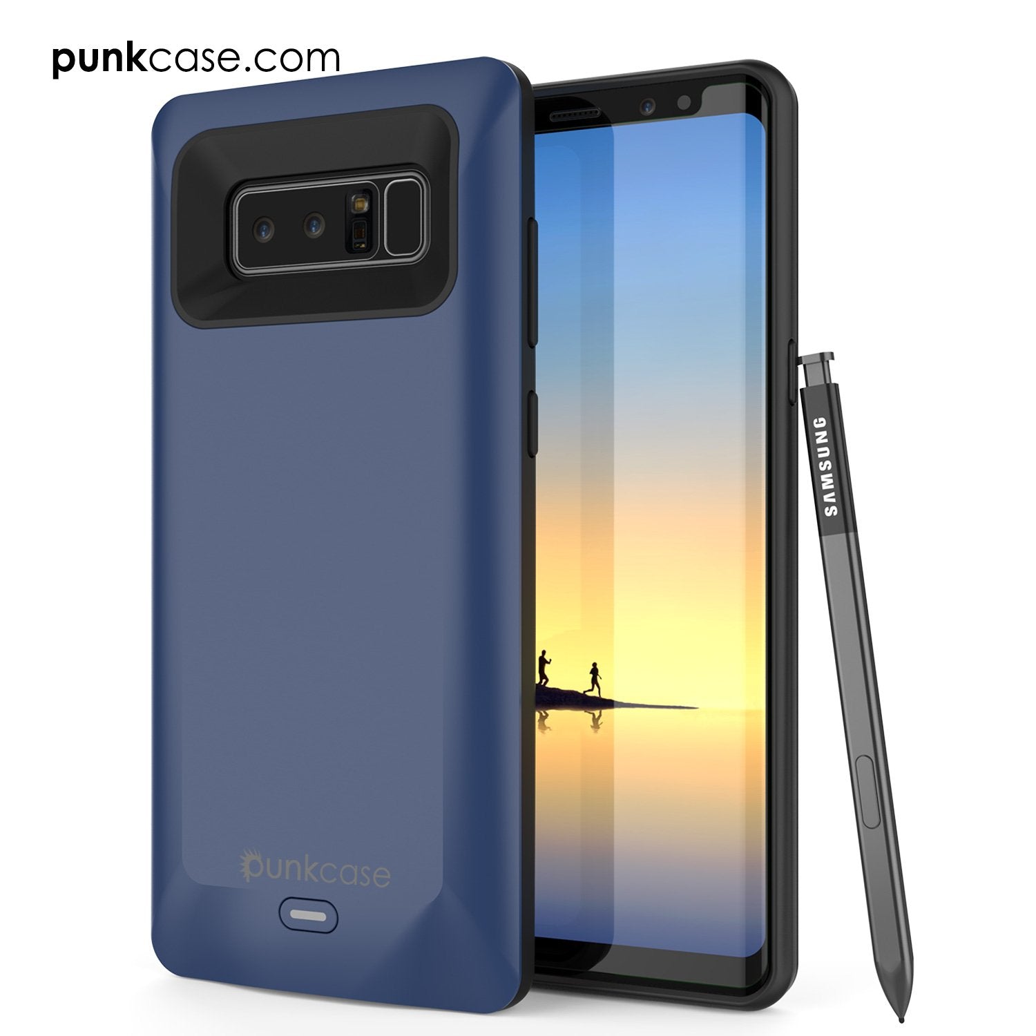 Galaxy Note 8 Battery Case, Punkcase 5000mAH Charger Case W/ Screen Protector | Integrated USB Port | IntelSwitch [Black] - PunkCase NZ