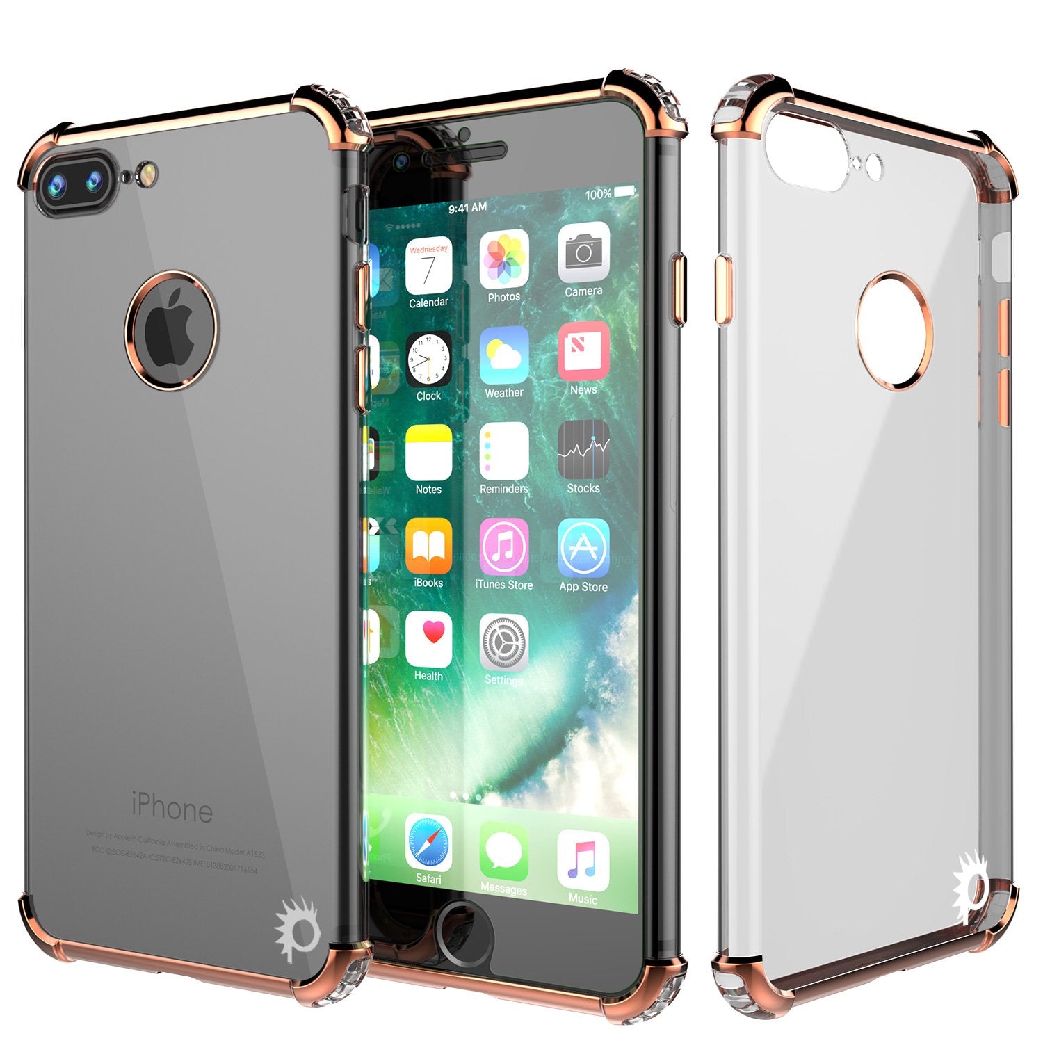 iPhone 7 PLUS Case, Punkcase [BLAZE SERIES] Protective Cover W/ PunkShield Screen Protector [Shockproof] [Slim Fit] for Apple iPhone 7/8/6/6s PLUS [Gold] - PunkCase NZ