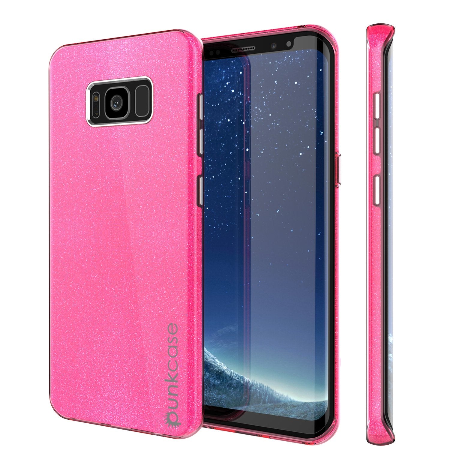 Galaxy S8 Plus Case, Punkcase Galactic 2.0 Series Ultra Slim Protective Armor TPU Cover [Pink]