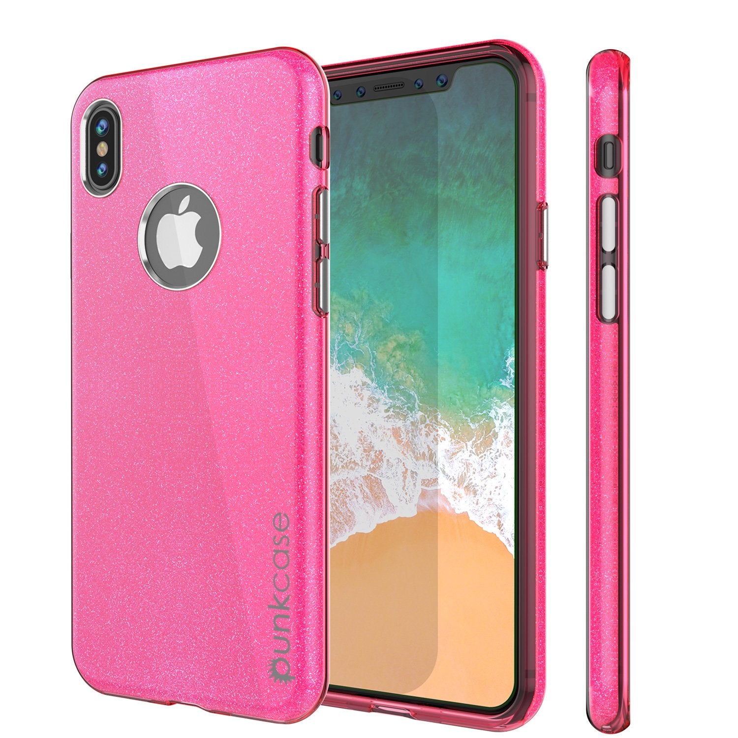 iPhone X Case, Punkcase Galactic 2.0 Series Ultra Slim w/ Tempered Glass Screen Protector | [Pink]