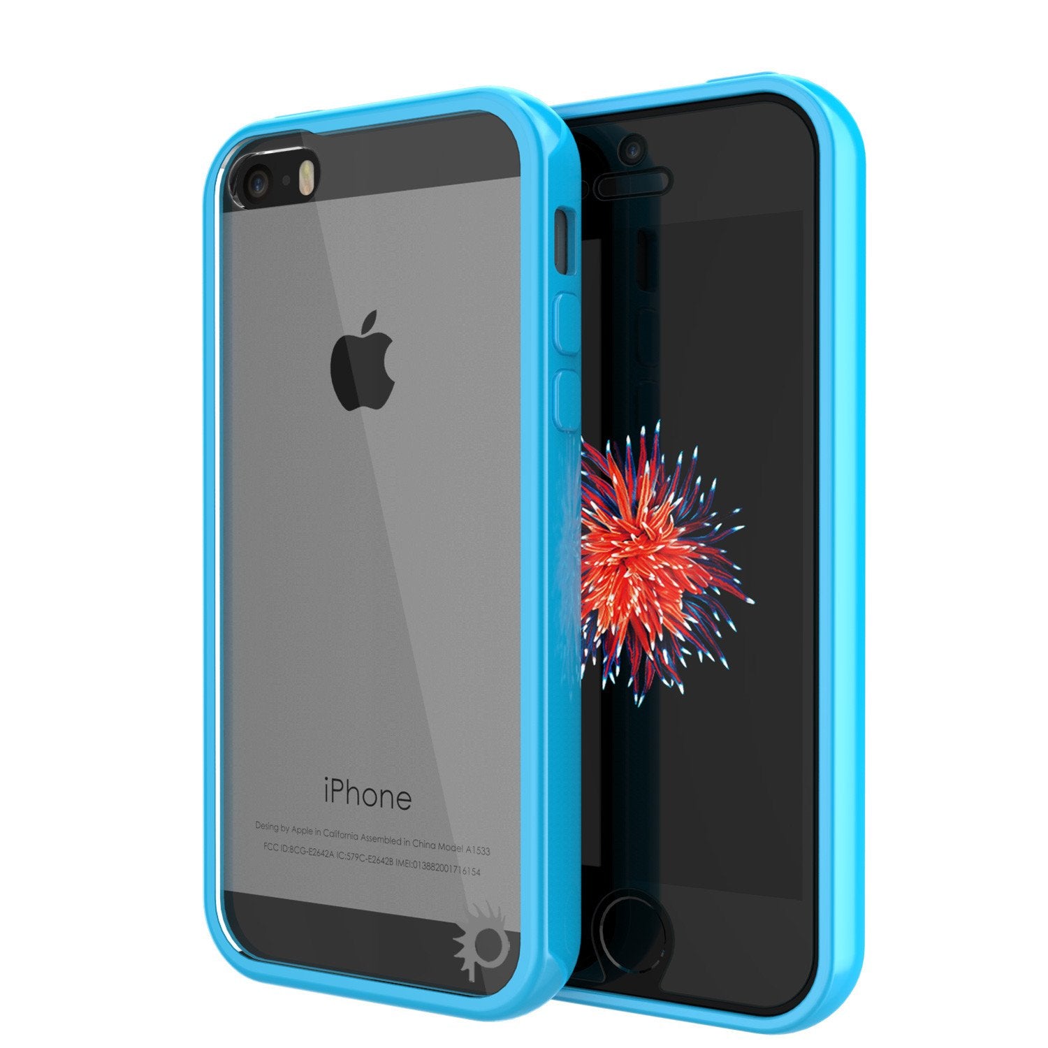 iPhone SE/5S/5 Case Punkcase® LUCID 2.0 Light Blue Series w/ PUNK SHIELD Screen Protector | Ultra Fit