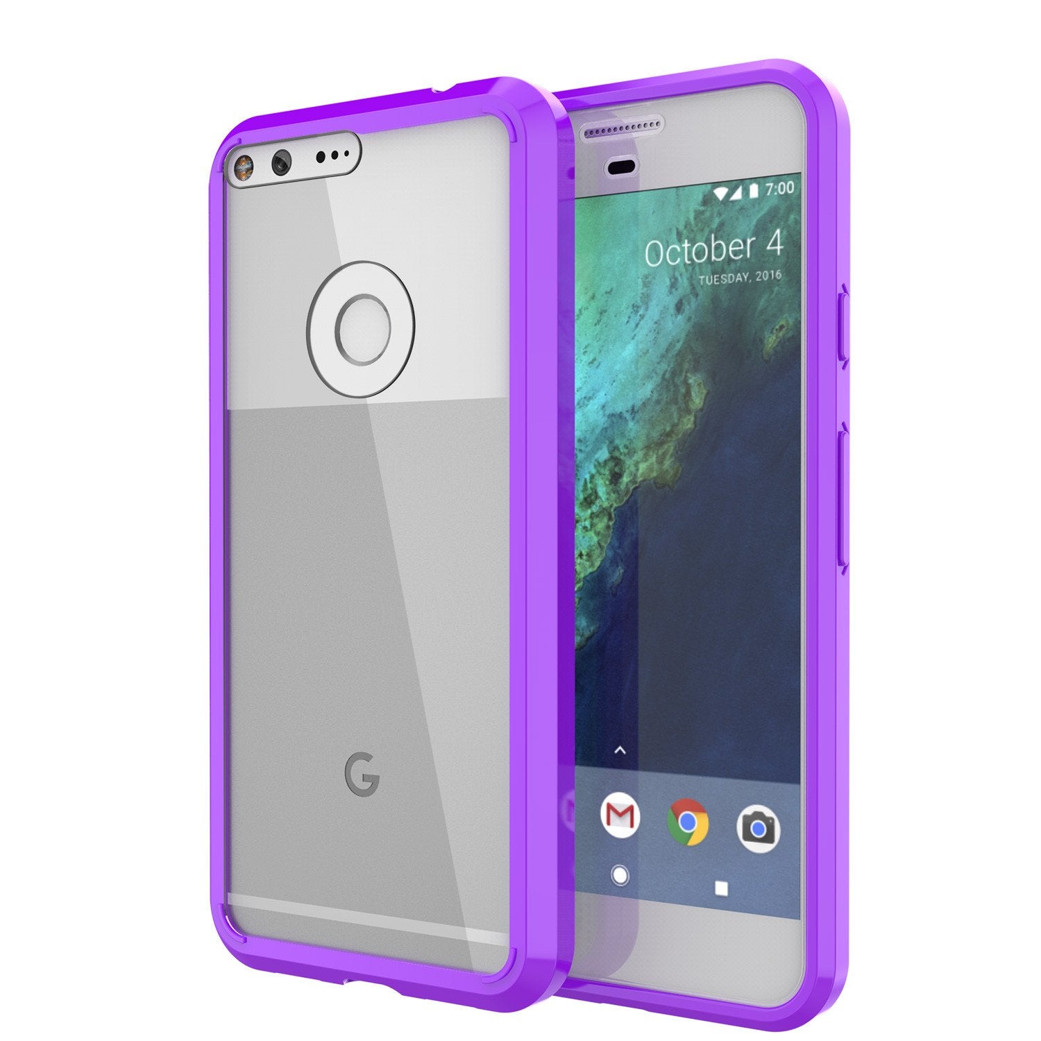 Google Pixel Case Punkcase® LUCID 2.0 Purple Series w/ PUNK SHIELD Glass Screen Protector | Ultra Fit