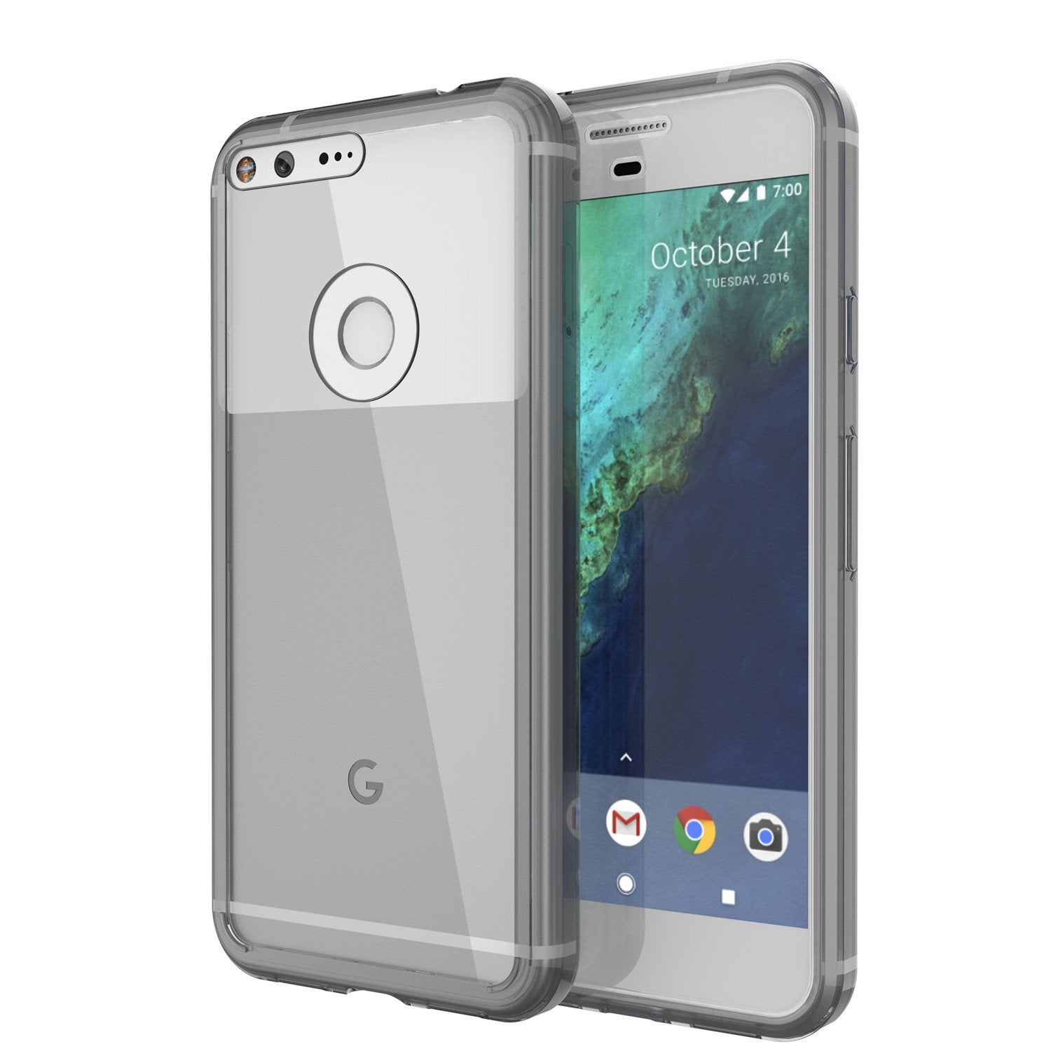 Google Pixel Case Punkcase® LUCID 2.0 Crystal Black Series w/ PUNK SHIELD Glass Screen Protector | Ultra Fit - PunkCase NZ