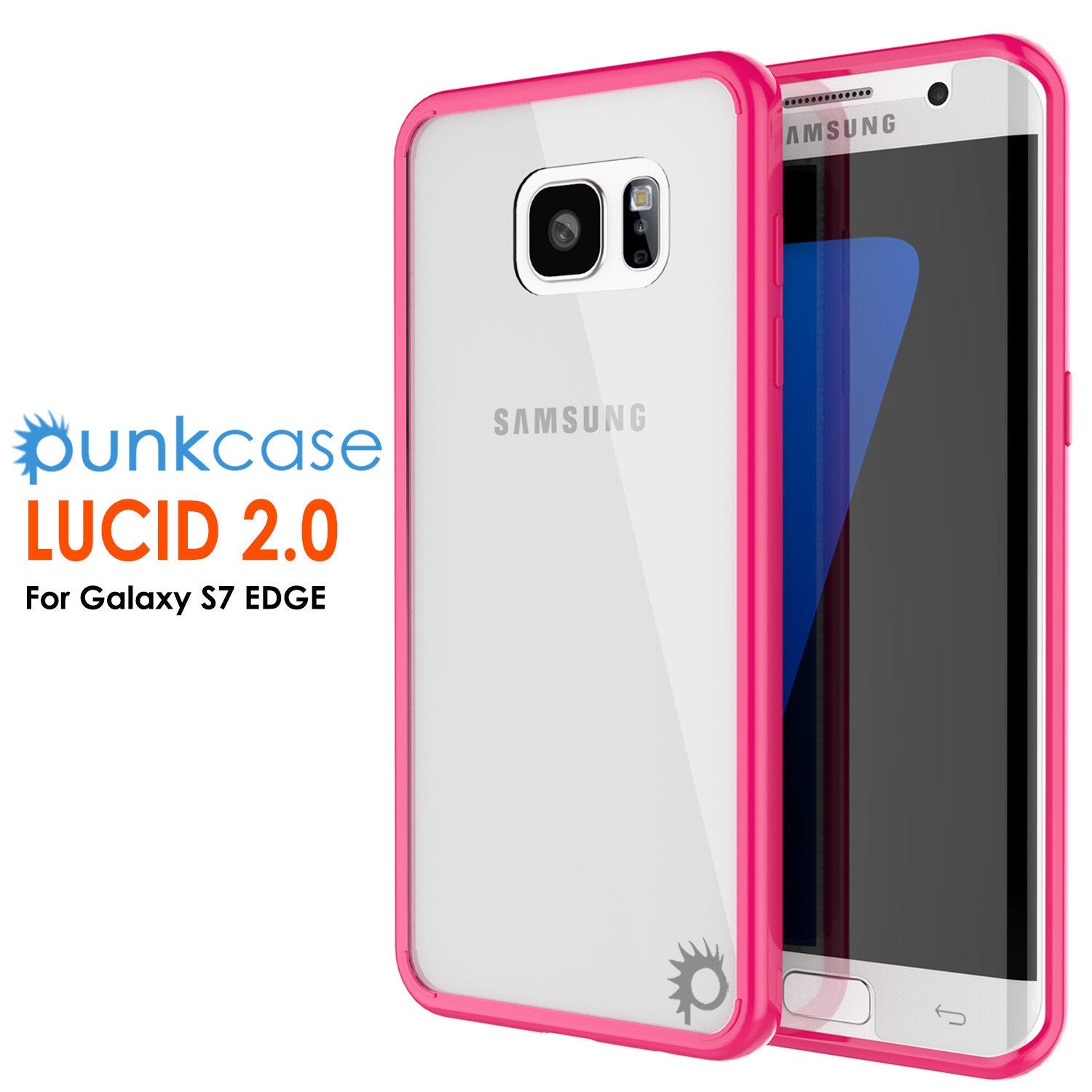 S7 Edge Case Punkcase® LUCID 2.0 Pink Series w/ PUNK SHIELD Screen Protector | Ultra Fit - PunkCase NZ