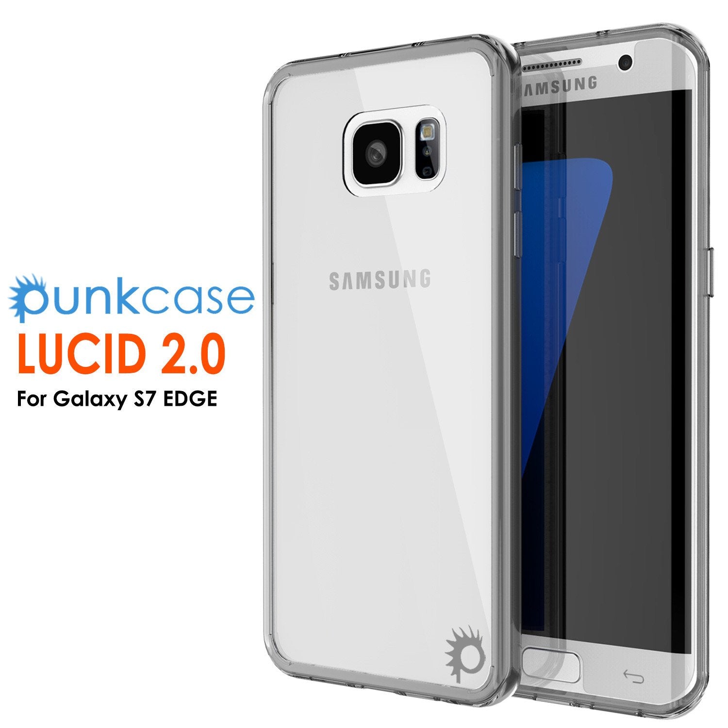 S7 Edge Case Punkcase® LUCID 2.0 Crystal Black Series w/ PUNK SHIELD Screen Protector | Ultra Fit - PunkCase NZ
