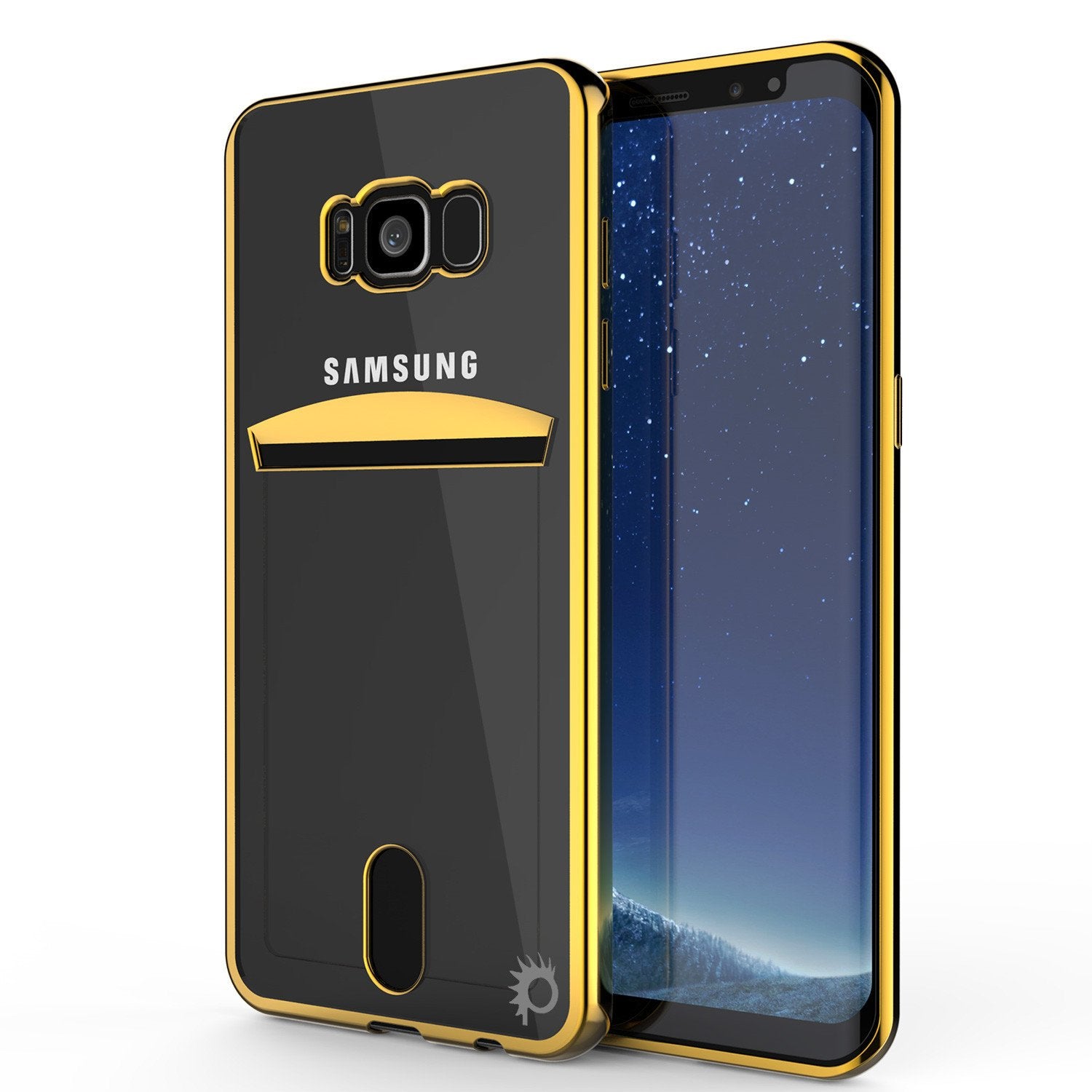 Galaxy S8 Plus Case, PUNKCASE® LUCID Gold Series | Card Slot | SHIELD Screen Protector | Ultra fit
