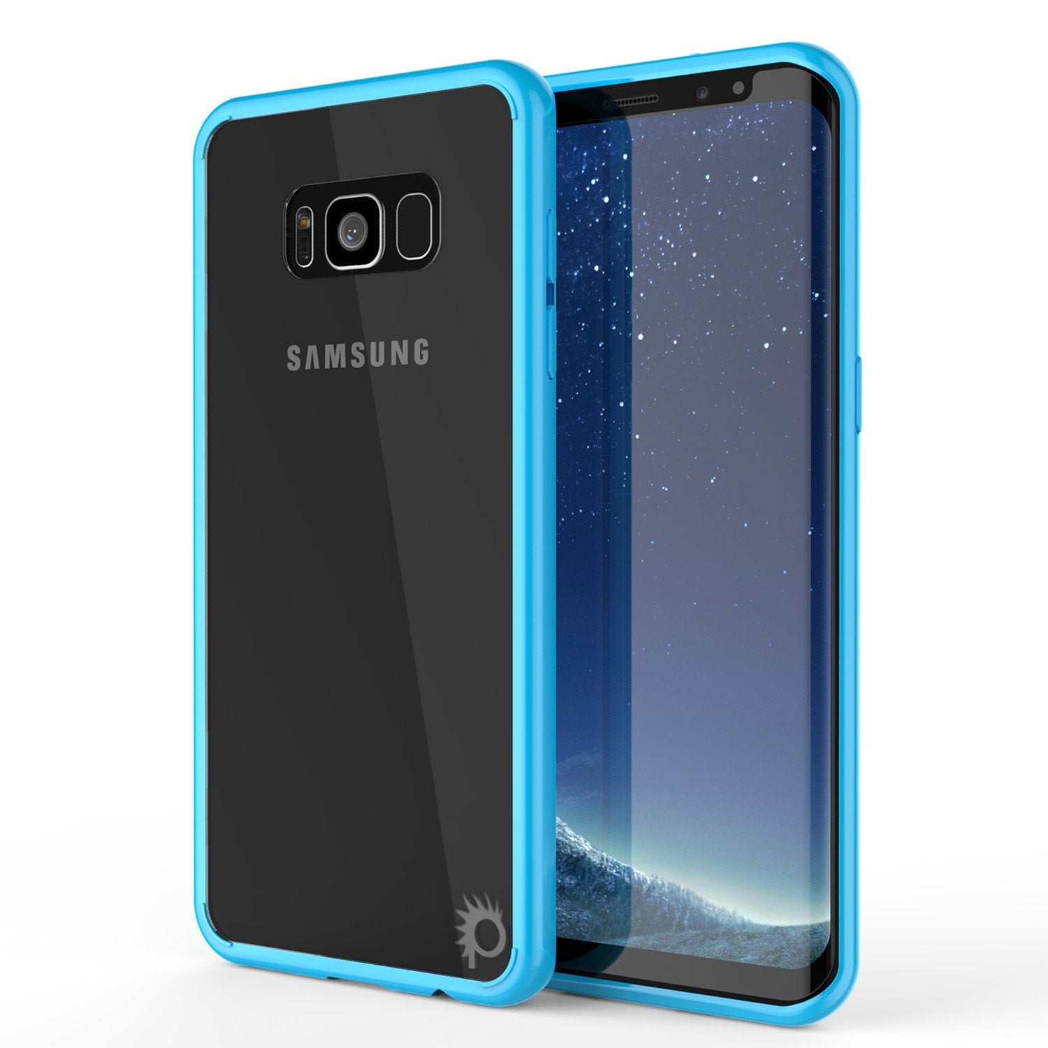 S8 Plus Case Punkcase® LUCID 2.0 Light Blue Series w/ PUNK SHIELD Screen Protector | Ultra Fit