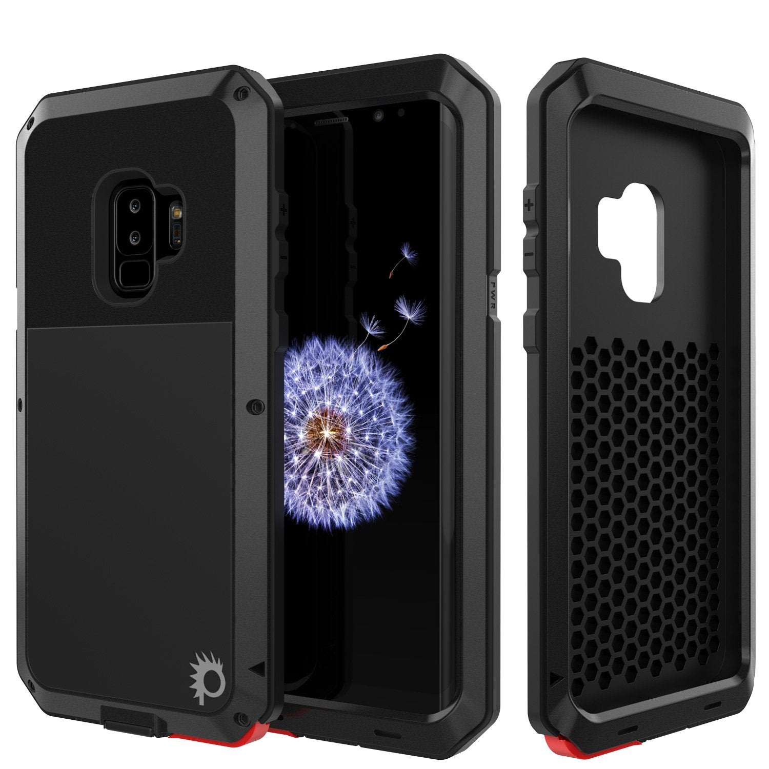 Galaxy S9 Plus Metal Case, Heavy Duty Military Grade Rugged Armor Cover [shock proof] Hybrid Full Body Hard Aluminum & TPU Design [non slip] W/ Prime Drop Protection for Samsung Galaxy S9 Plus [Black] - PunkCase NZ