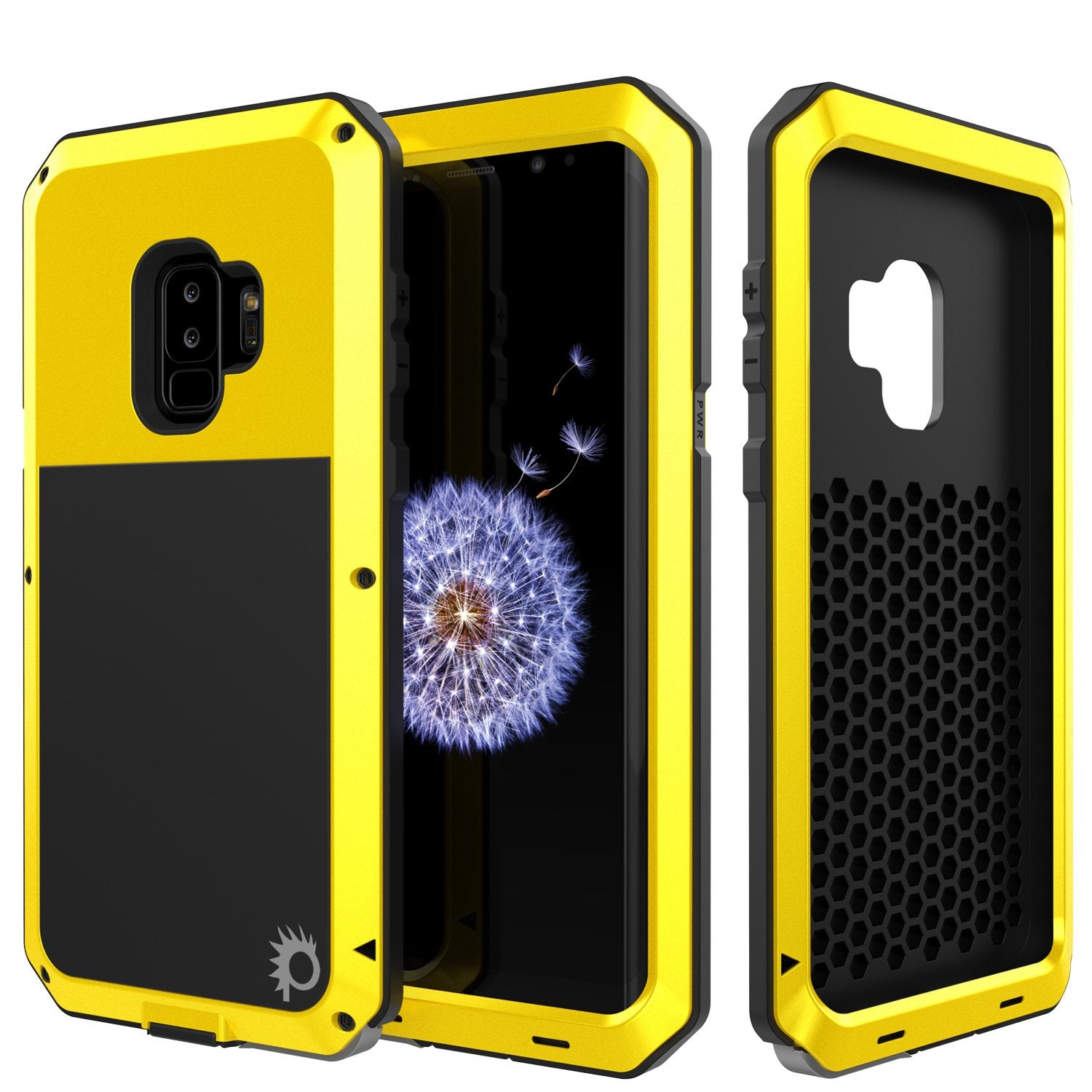 Galaxy S9 Plus Metal Case, Heavy Duty Military Grade Rugged Armor Cover [shock proof] Hybrid Full Body Hard Aluminum & TPU Design [non slip] W/ Prime Drop Protection for Samsung Galaxy S9 Plus [Neon]