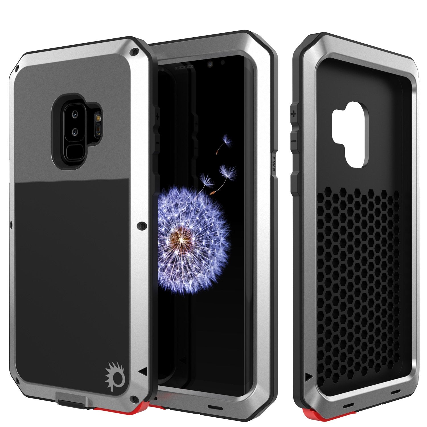 Galaxy S9 Plus Metal Case, Heavy Duty Military Grade Rugged Armor Cover [shock proof] Hybrid Full Body Hard Aluminum & TPU Design [non slip] W/ Prime Drop Protection for Samsung Galaxy S9 Plus [Silver] - PunkCase NZ