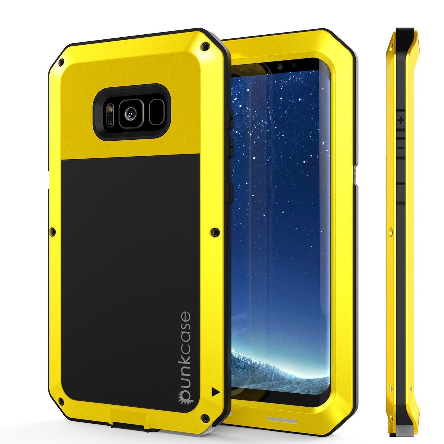 Galaxy Note 8  Case, PUNKcase Metallic Neon Shockproof  Slim Metal Armor Case