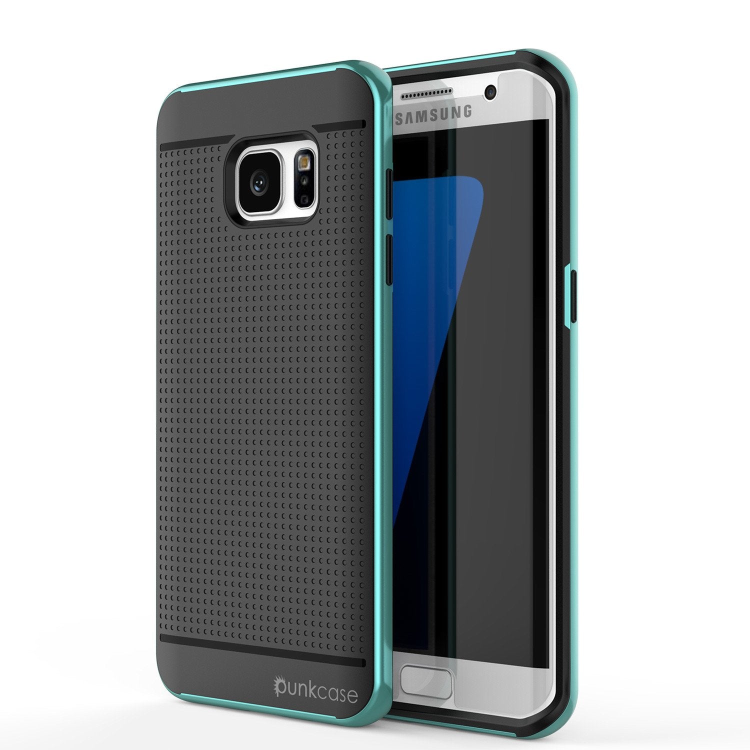 Galaxy S7 Edge Case, PunkCase STEALTH Teal Series Hybrid 3-Piece Shockproof Dual Layer Cover - PunkCase NZ