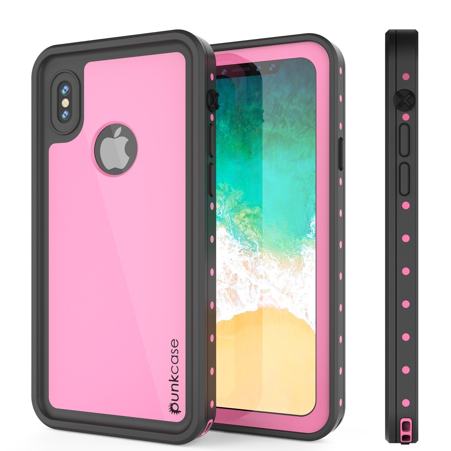 iPhone XR Waterproof IP68 Case, Punkcase [Pink] [StudStar Series] [Slim Fit] [Dirtproof] - PunkCase NZ