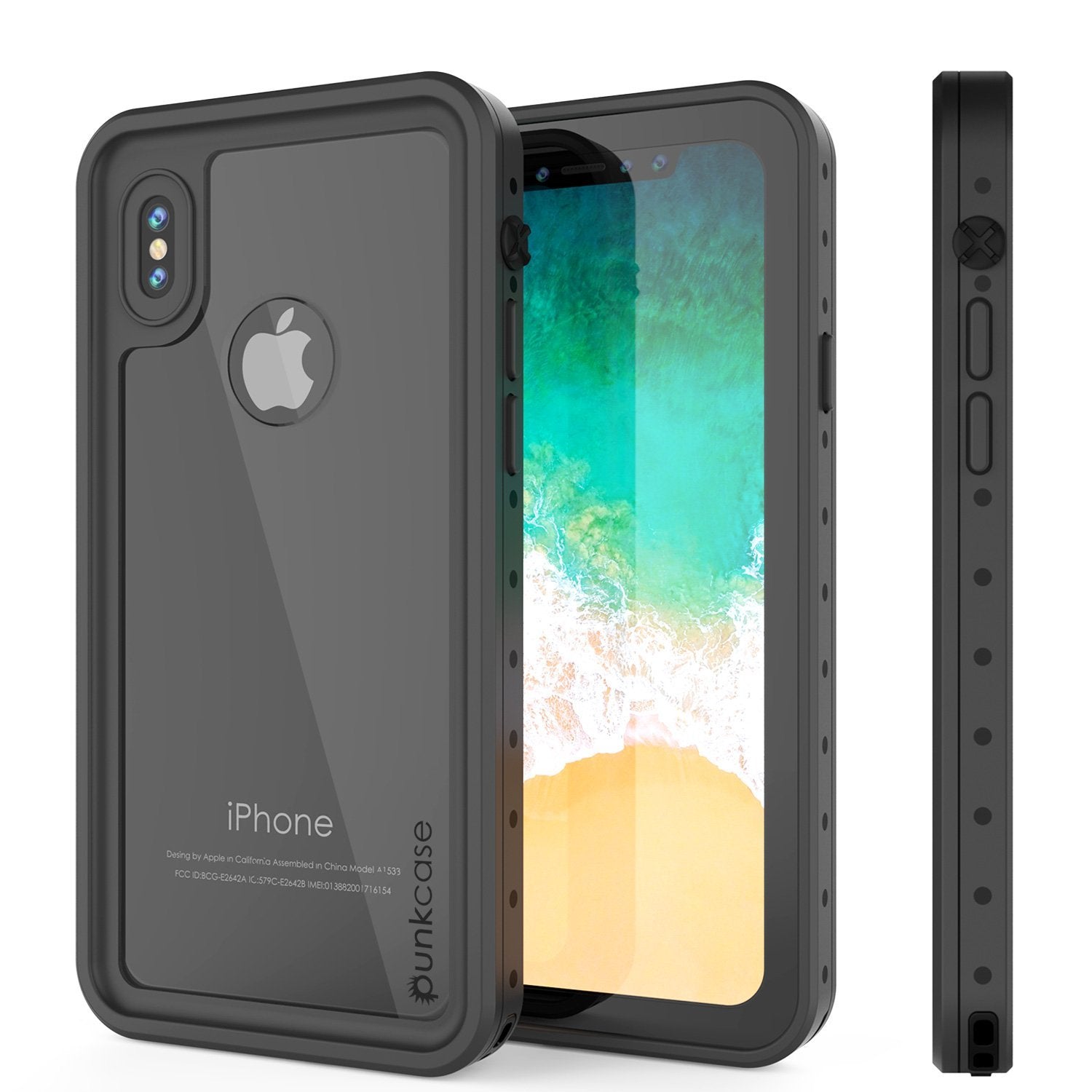 iPhone XS Max Waterproof IP68 Case, Punkcase [Clear] [StudStar Series] [Slim Fit] [Dirtproof] - PunkCase NZ