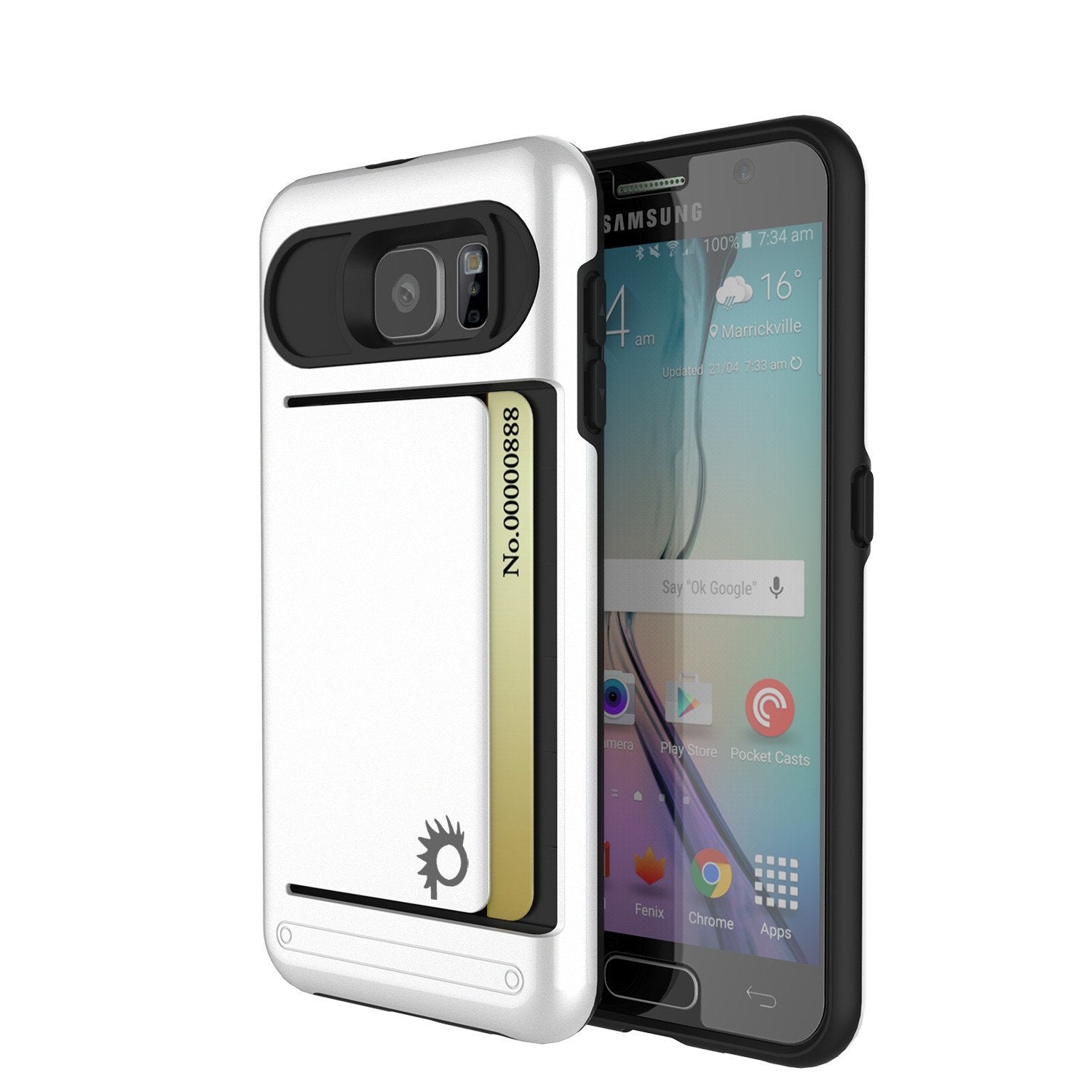 Galaxy S6 EDGE Case PunkCase CLUTCH White Series Slim Armor Soft Cover Case w/ Screen Protector - PunkCase NZ