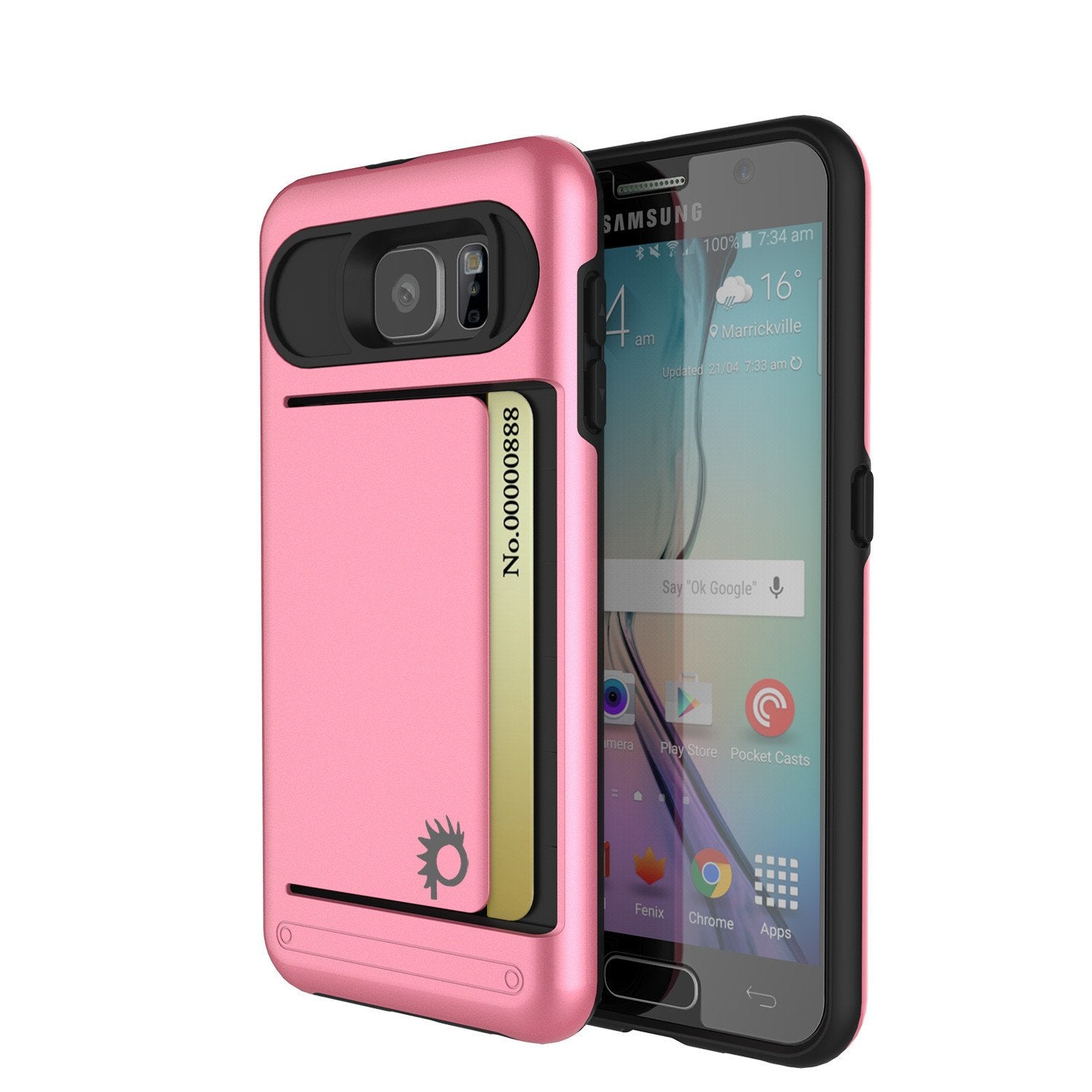 Galaxy S6 EDGE Case PunkCase CLUTCH Pink Series Slim Armor Soft Cover Case w/ Screen Protector - PunkCase NZ