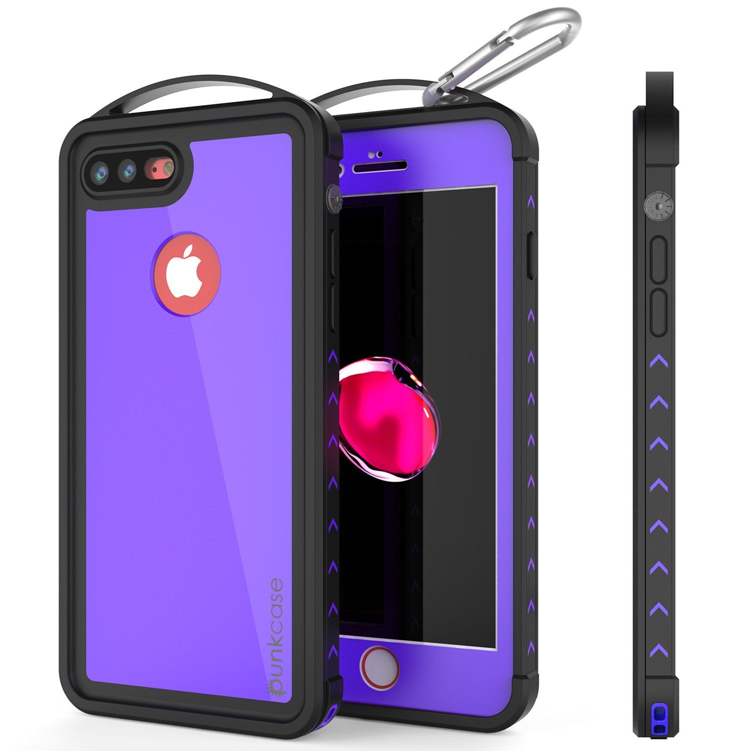 iPhone 7+ Plus Waterproof Case, Punkcase ALPINE Series, Purple | Heavy Duty Armor Cover