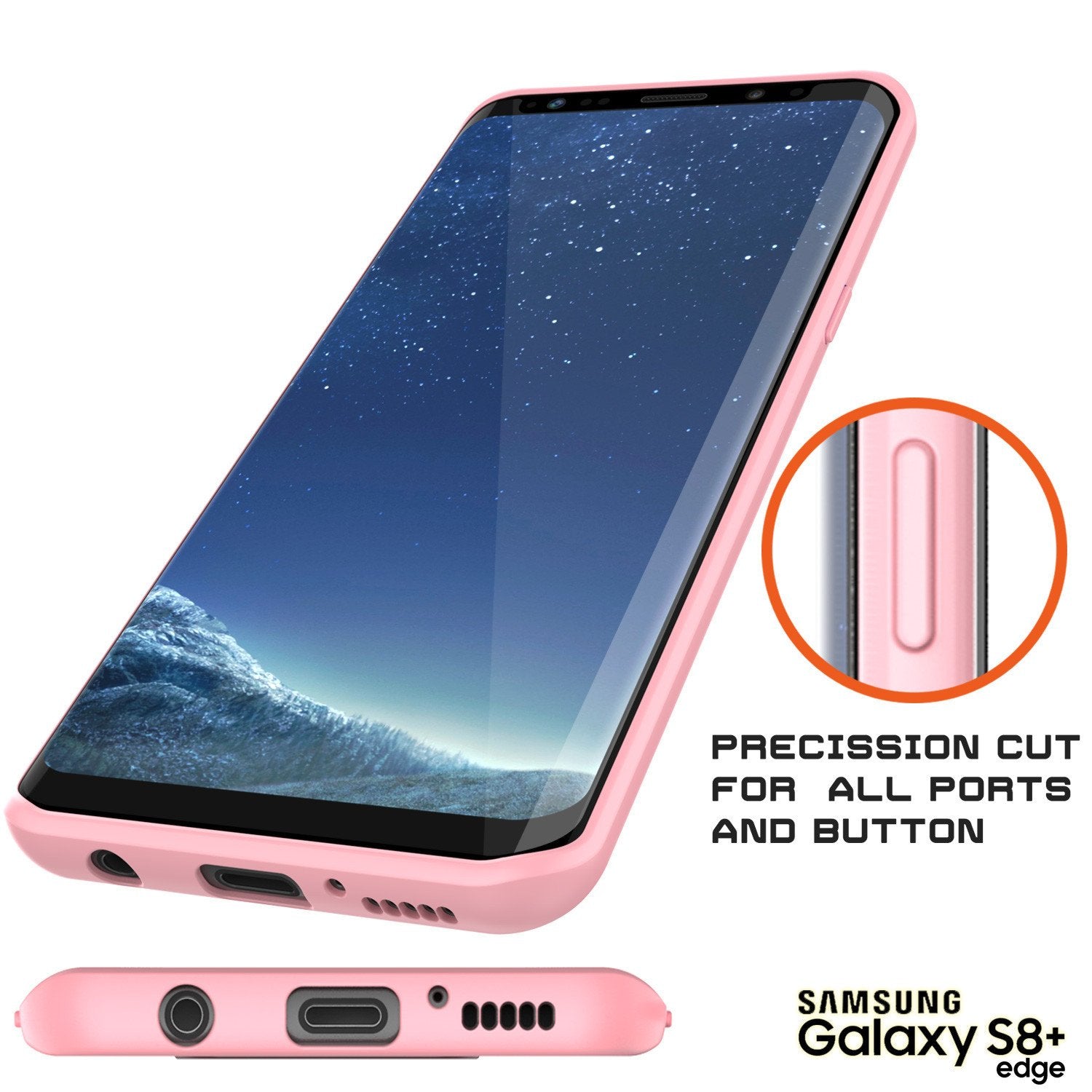 Galaxy S8 Plus Case, Punkcase [MASK Series] [PINK] Full Body Hybrid Dual Layer TPU Cover W/ Protective PUNKSHIELD Screen Protector - PunkCase NZ