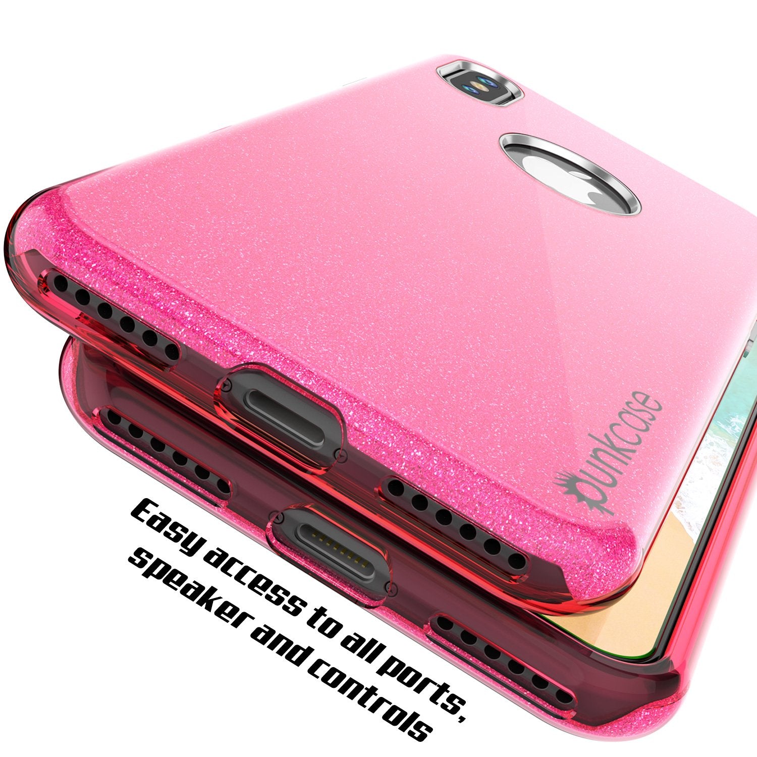 iPhone X Case, Punkcase Galactic 2.0 Series Ultra Slim w/ Tempered Glass Screen Protector | [Pink] - PunkCase NZ