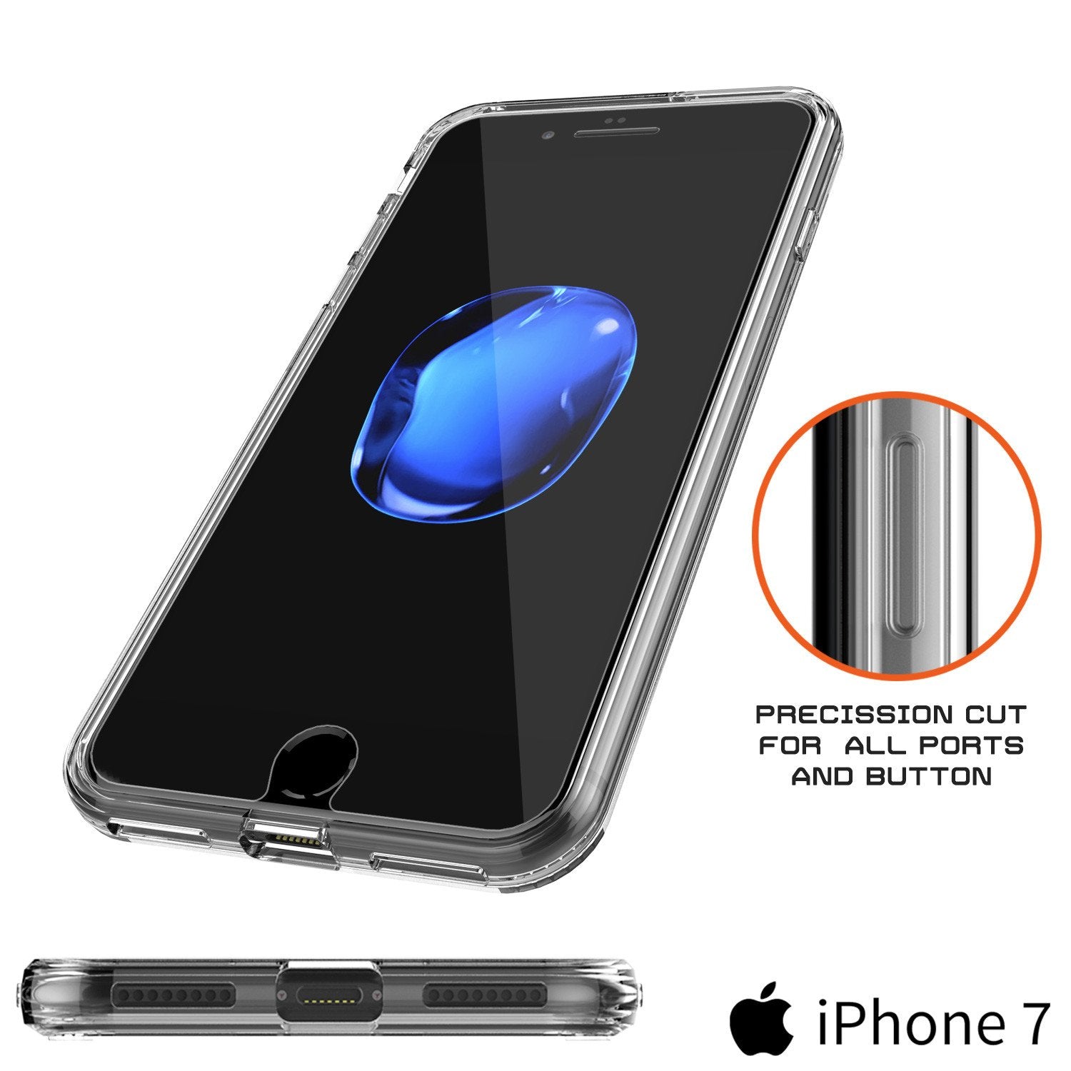 iPhone 7 Case Punkcase® LUCID 2.0 Clear Series Series w/ PUNK SHIELD Screen Protector | Ultra Fit - PunkCase NZ