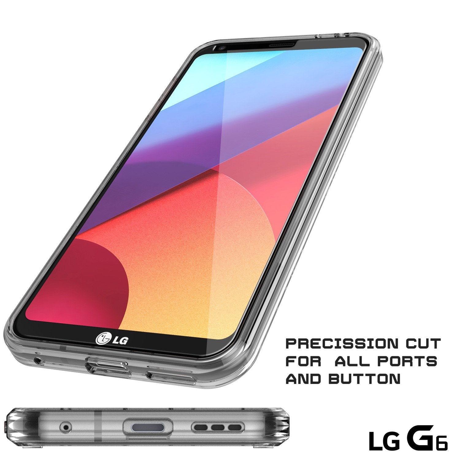 LG G6 Case Punkcase® LUCID 2.0 Clear Series w/ PUNK SHIELD Screen Protector | Ultra Fit - PunkCase NZ