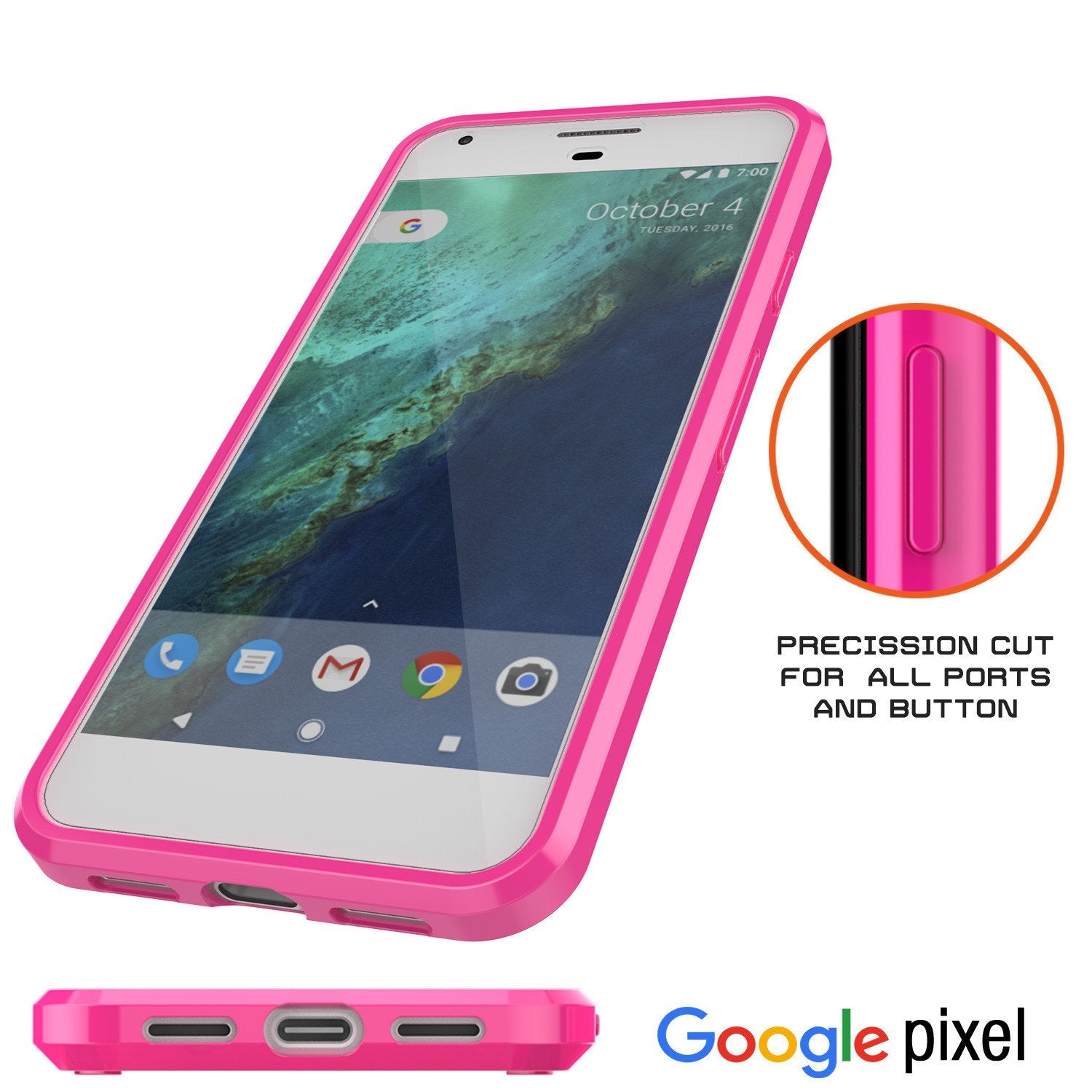 Google Pixel XL Case Punkcase® LUCID 2.0 Pink Series w/ PUNK SHIELD Glass Screen Protector | Ultra Fit - PunkCase NZ