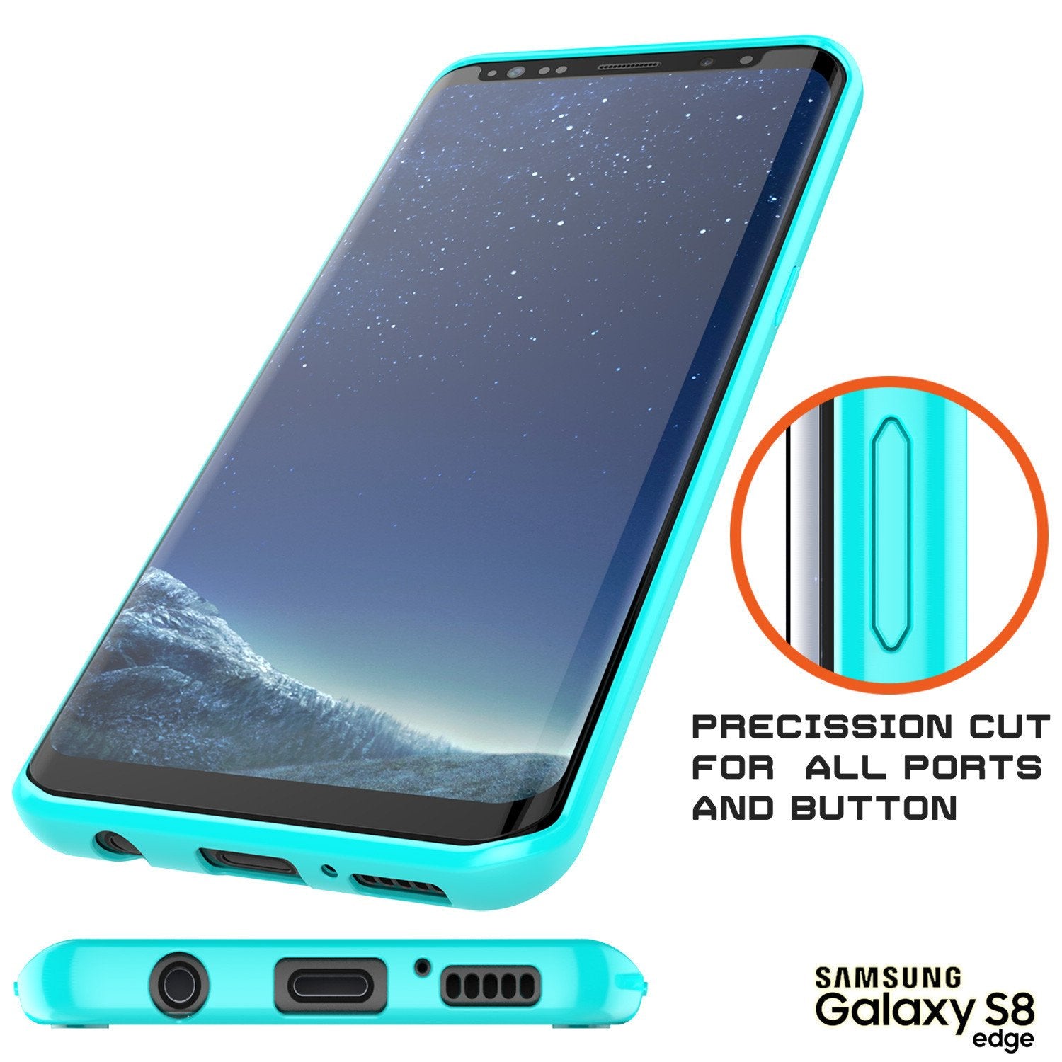 S8 Case Punkcase® LUCID 2.0 Teal Series w/ PUNK SHIELD Screen Protector | Ultra Fit - PunkCase NZ