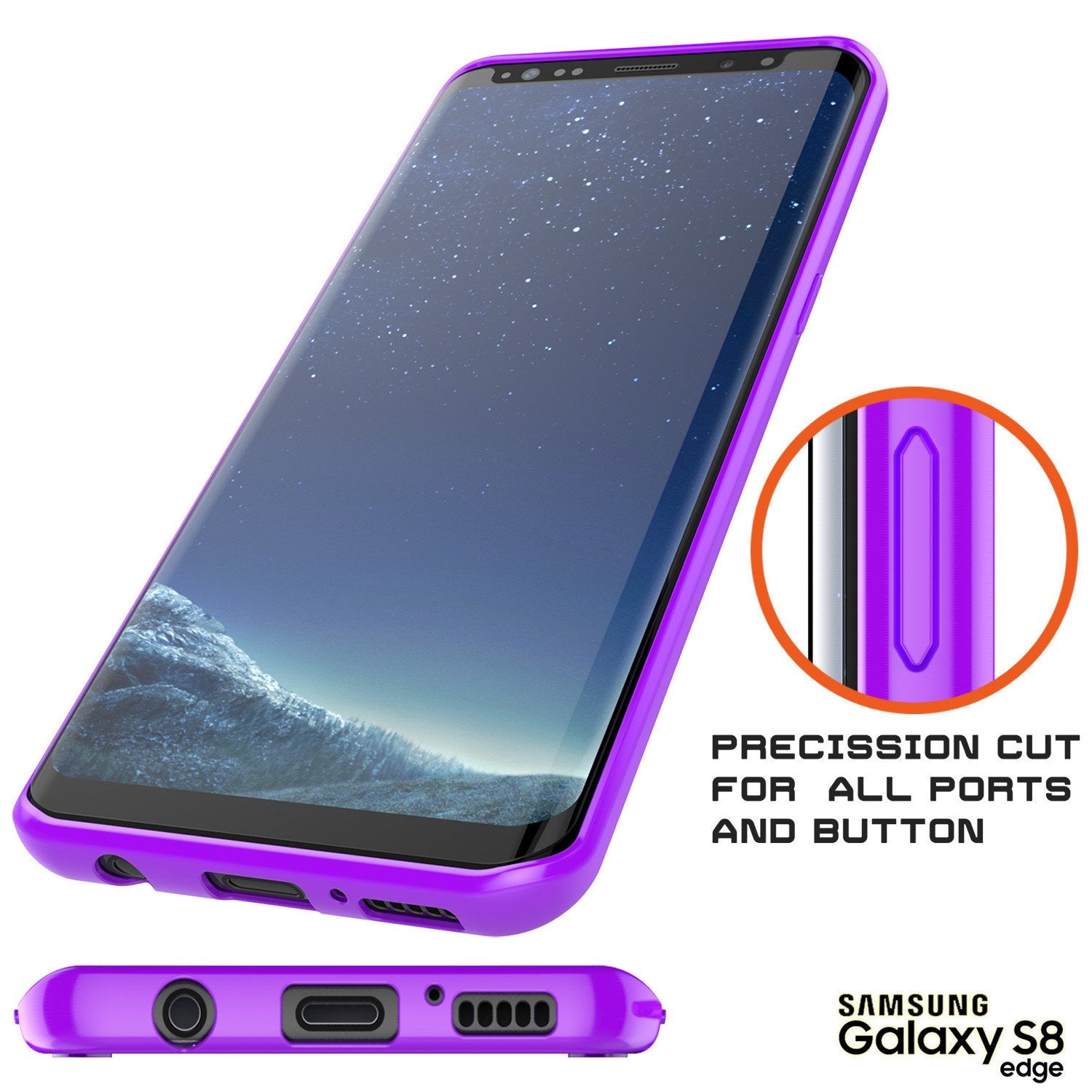 S8 Case Punkcase® LUCID 2.0 Purple Series w/ PUNK SHIELD Screen Protector | Ultra Fit - PunkCase NZ