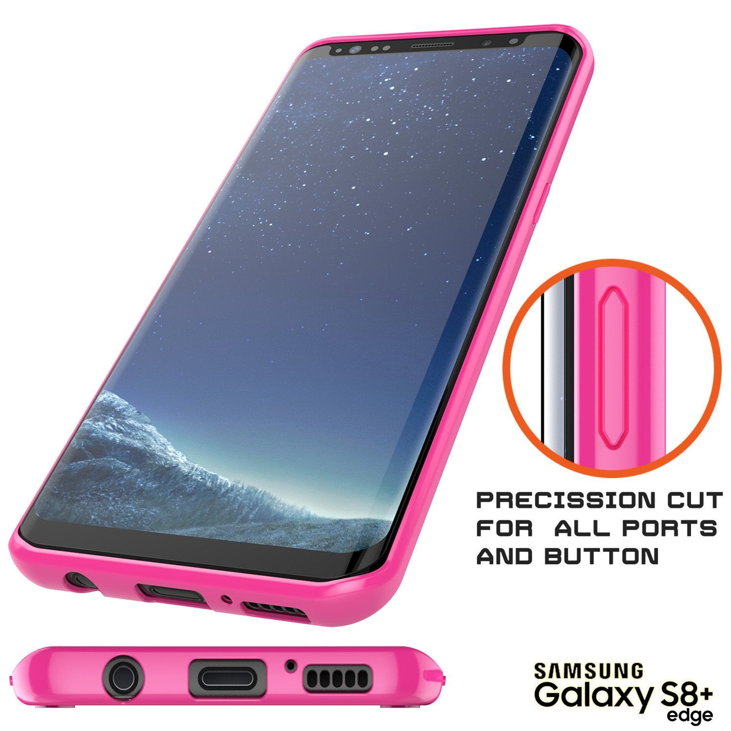 S8 Plus Case Punkcase® LUCID 2.0 Pink Series w/ PUNK SHIELD Screen Protector | Ultra Fit - PunkCase NZ