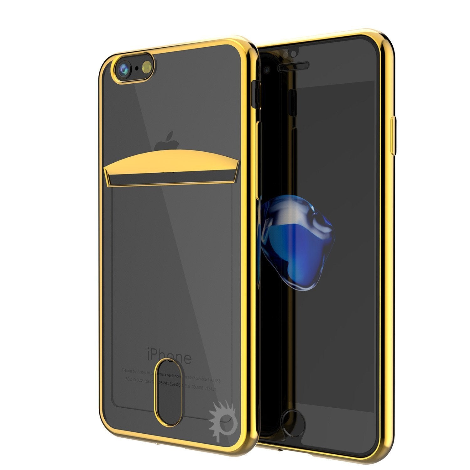 iPhone 8+ Plus Case, PUNKCASE® LUCID Gold Series | Card Slot | SHIELD Screen Protector | Ultra fit - PunkCase NZ