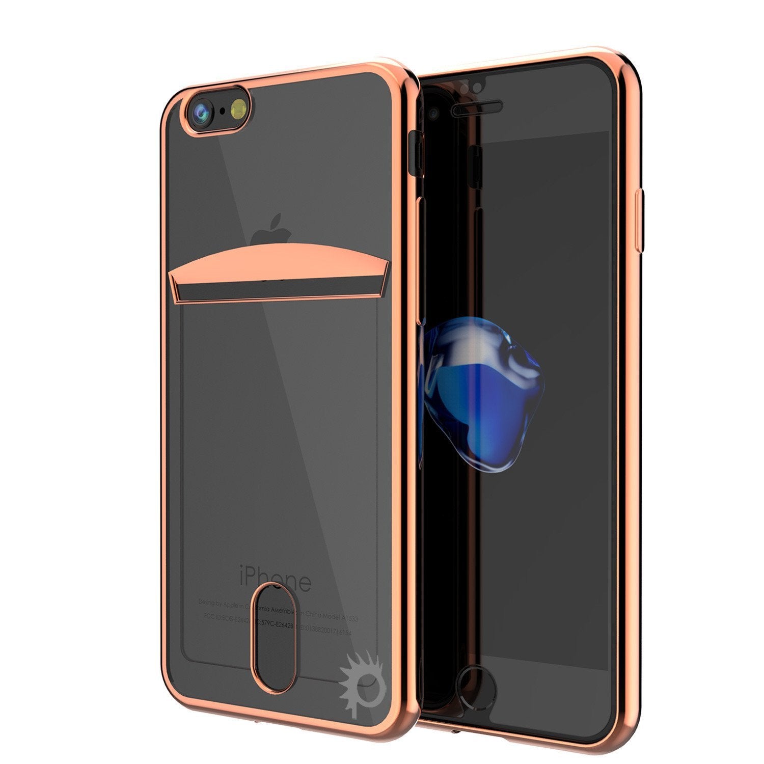 iPhone 8+ Plus Case, PUNKCASE® LUCID Rose Gold Series | Card Slot | SHIELD Screen Protector - PunkCase NZ