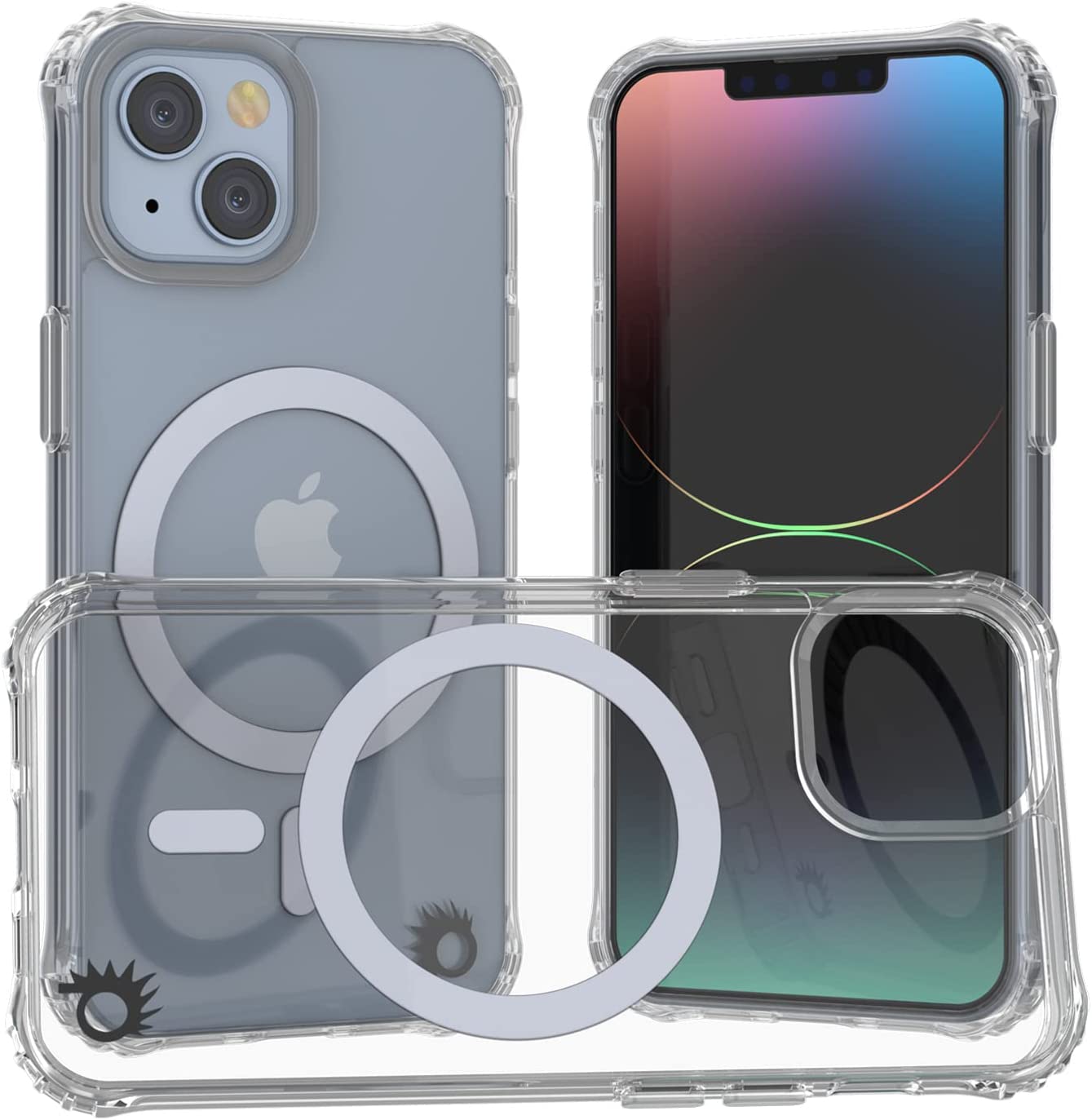 Punkcase iPhone 14 Magnetic Wireless Charging Case [ClearMag Series]
