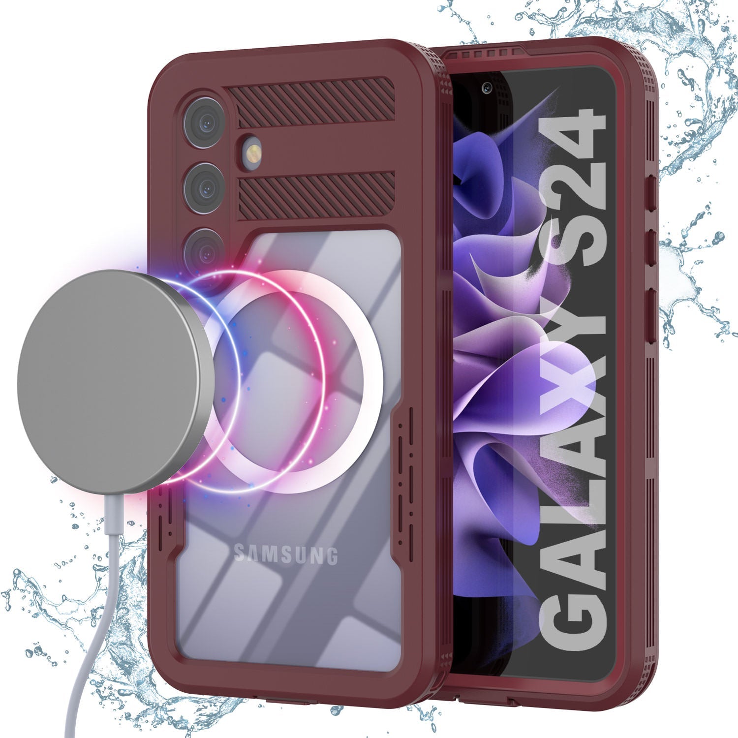 Galaxy S24 Ultra Waterproof Case [Alpine 2.0 Series] [Slim Fit] [IP68 Certified] [Shockproof] [Rose]