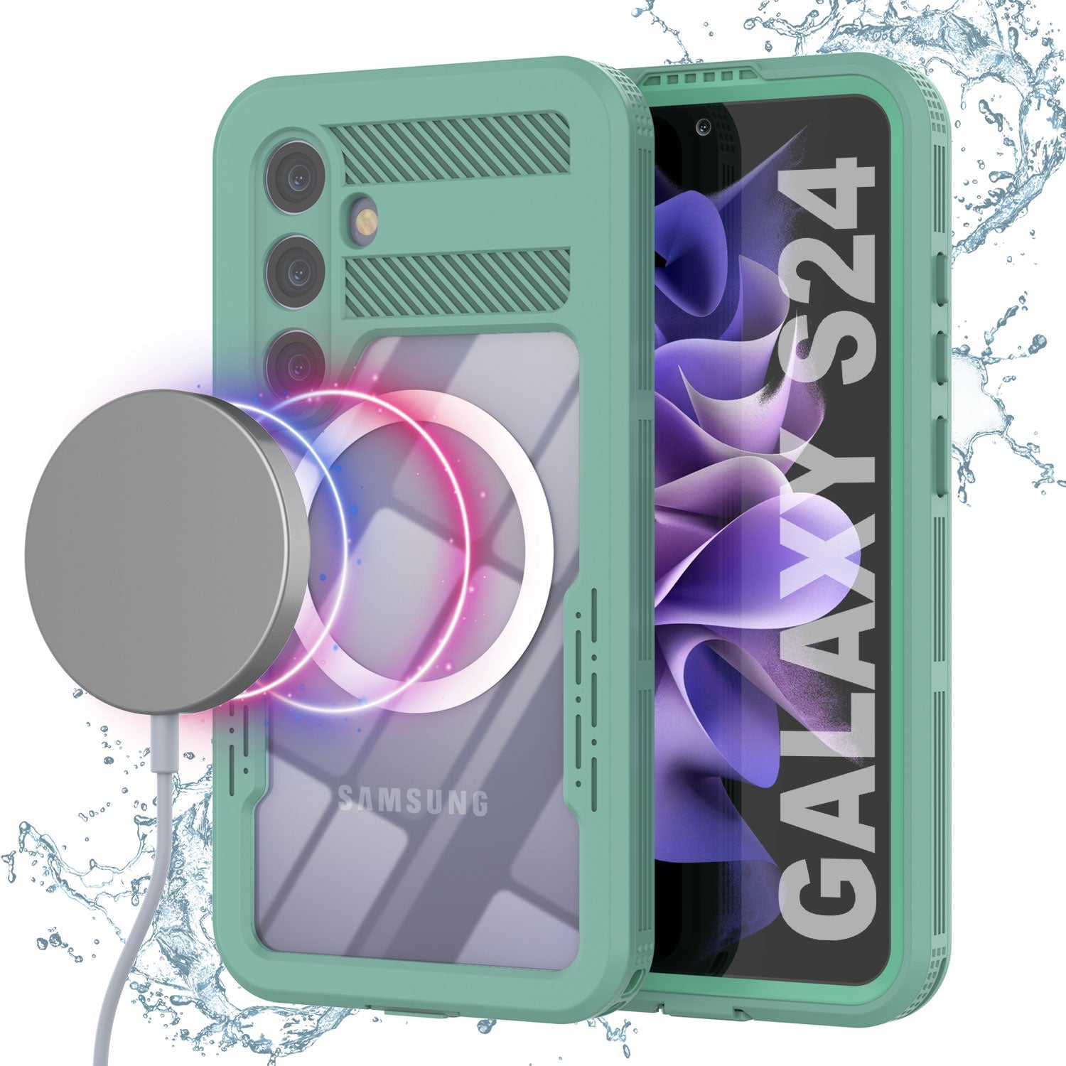 Galaxy S24 Ultra Waterproof Case [Alpine 2.0 Series] [Slim Fit] [IP68 Certified] [Shockproof] [Teal]