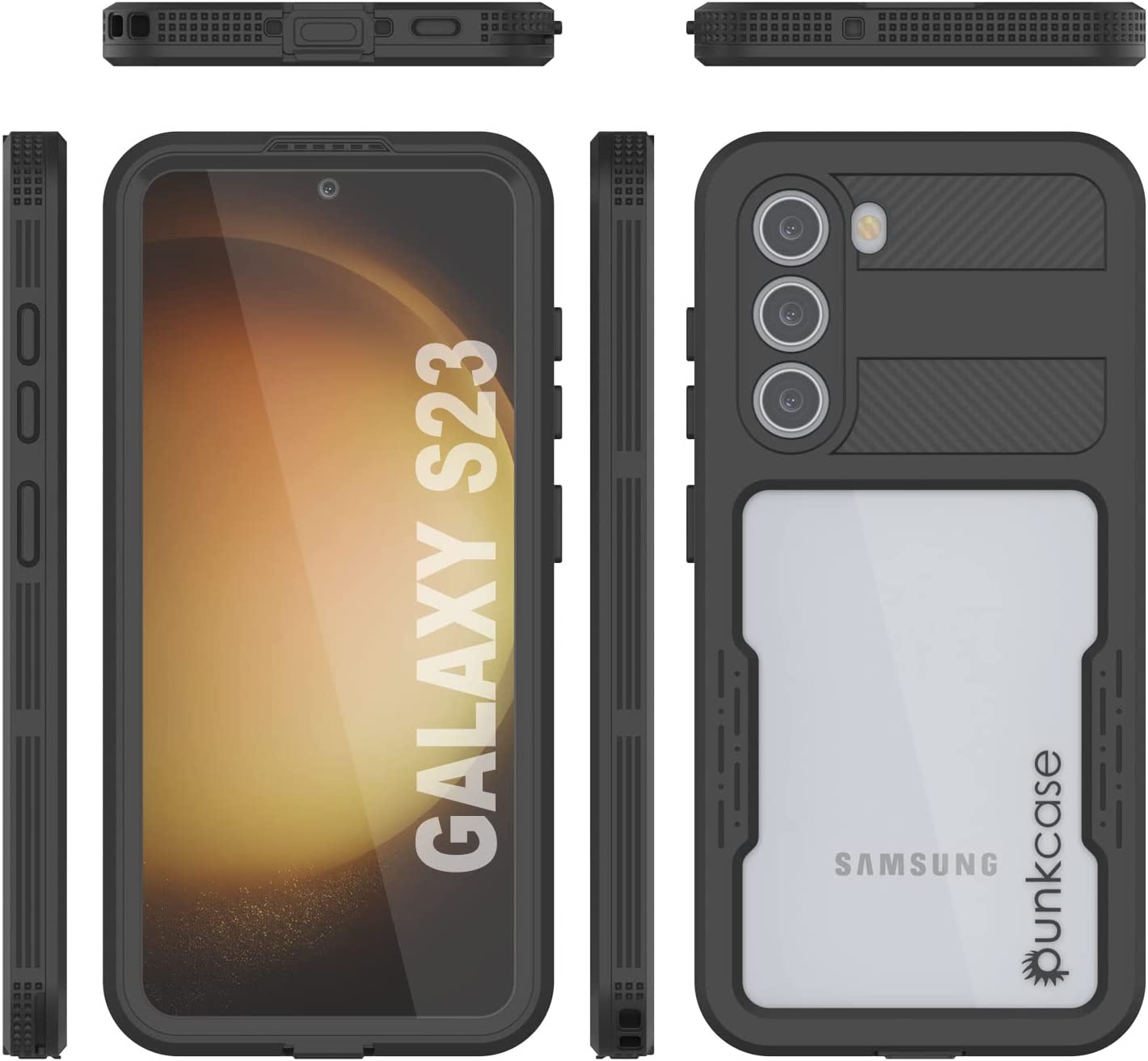 Galaxy S23 Waterproof Case [Alpine 2.0 Series] [Slim Fit] [IP68 Certified] [Shockproof] [Black]