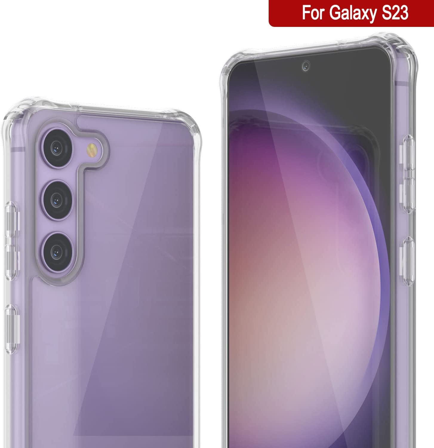 Galaxy S24 Case [Clear Acrylic Series] [Non-Slip] For Galaxy S24 [Purple]