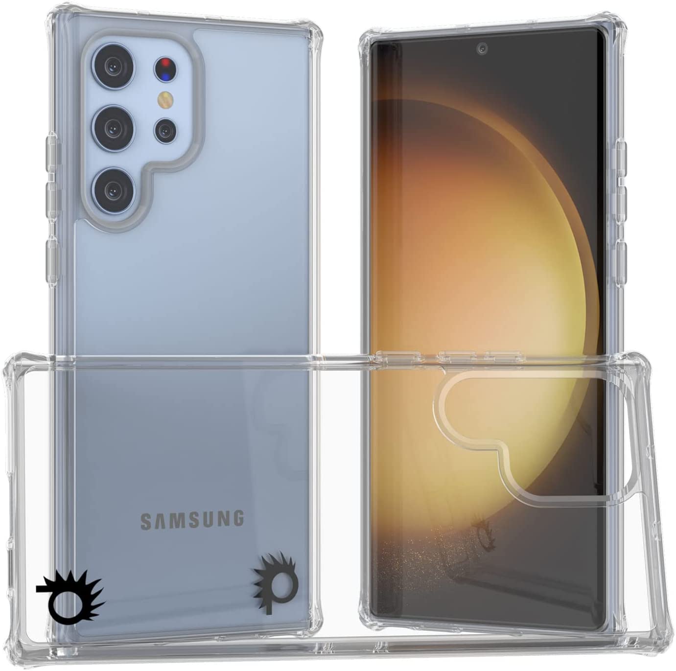 Galaxy S24 Ultra Case [Clear Acrylic Series] [Non-Slip] For Galaxy S24 Ultra [Grey]