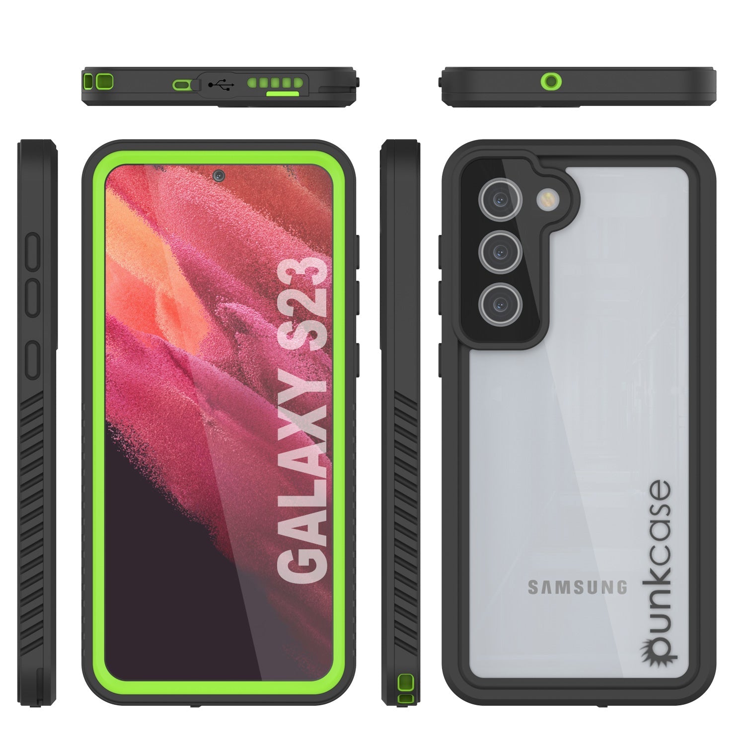 Galaxy S23 Water/ Shockproof [Extreme Series] Screen Protector Case [Light Green]