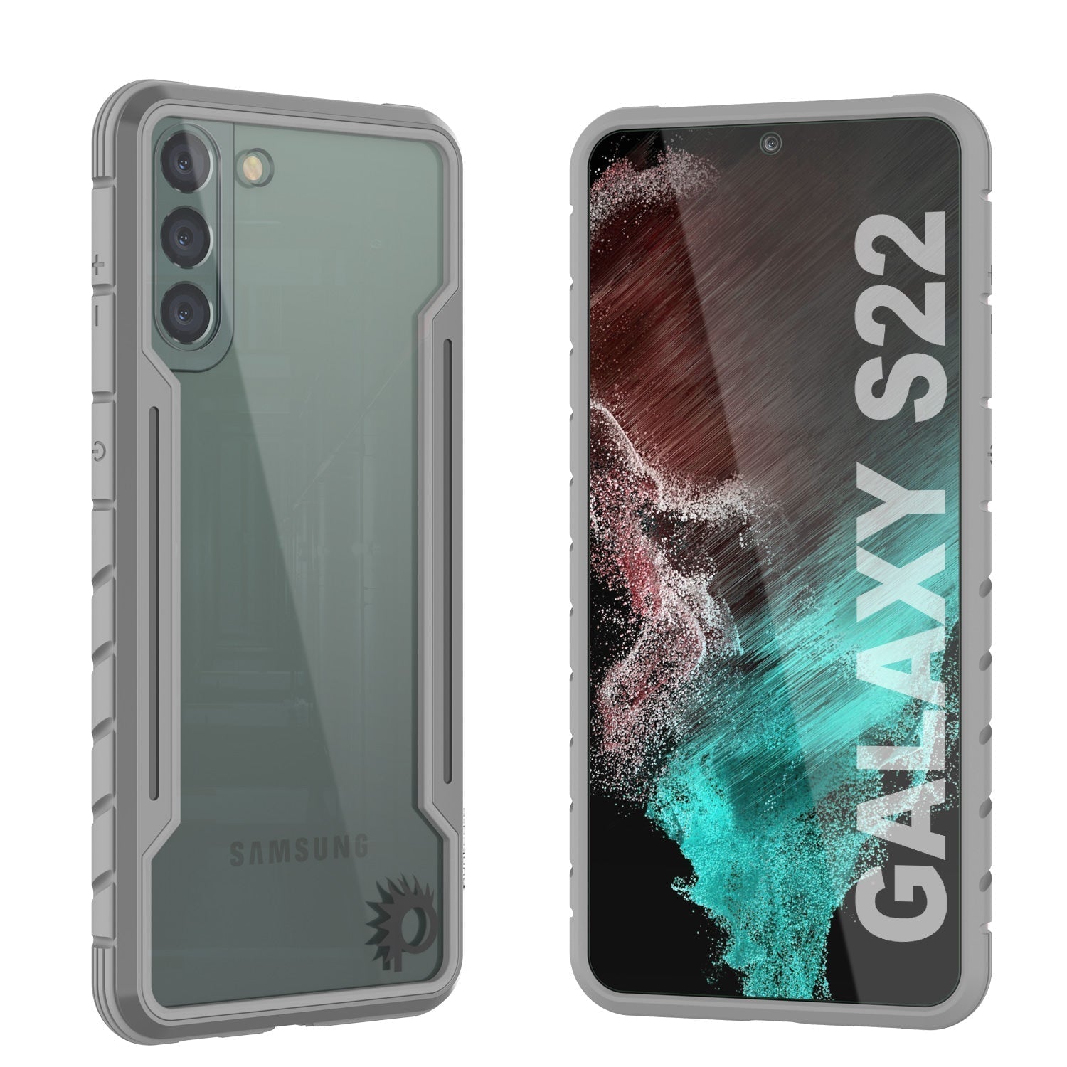 Punkcase S22 ravenger Case Protective Military Grade Multilayer Cover [Grey]