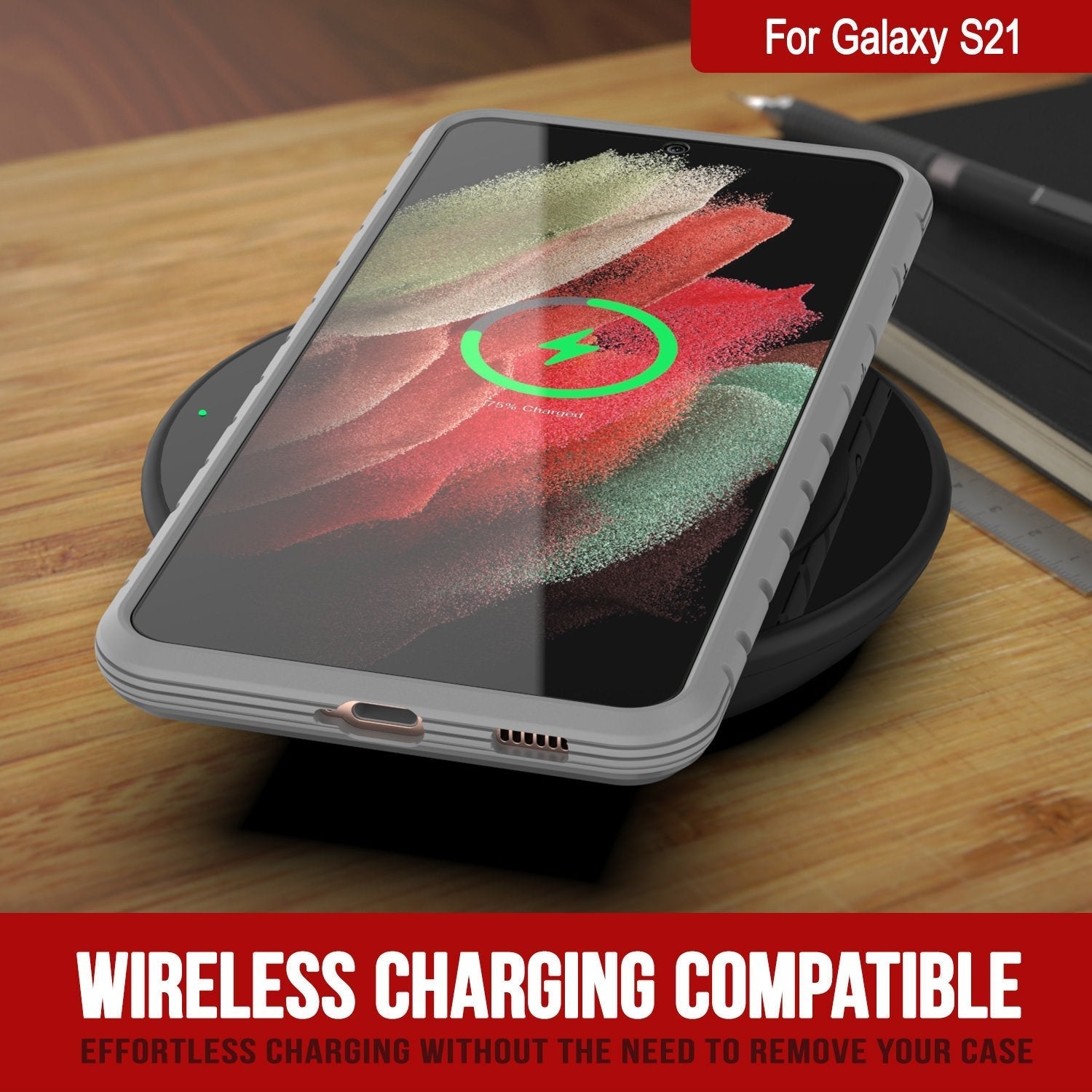 Punkcase S21 ravenger Case Protective Military Grade Multilayer Cover [Rainbow]